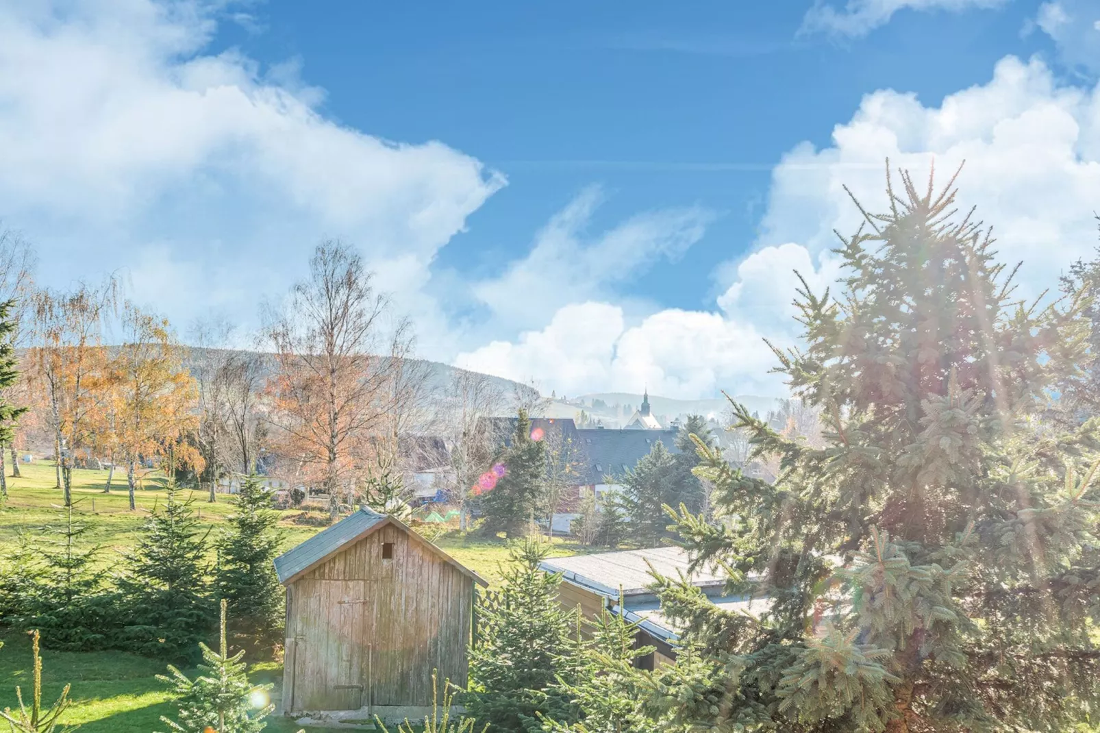 Ferienhaus Crottendorf-Vue d'été