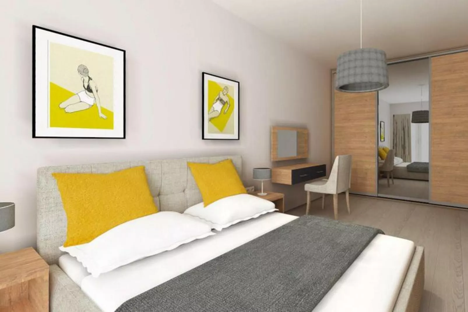 Apartamenty przy Nadmorskiej 106 38m2 Grzybowo-Bedroom