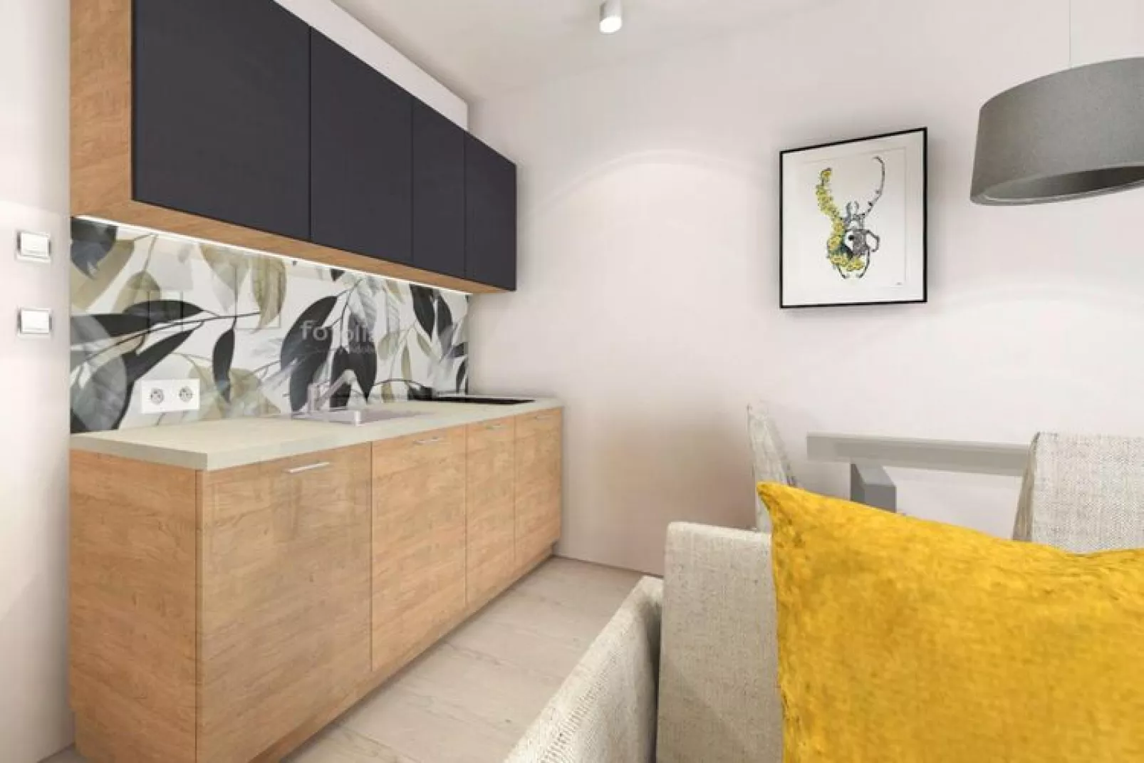 Apartamenty przy Nadmorskiej 106 42m2 Grzybowo-Kitchen