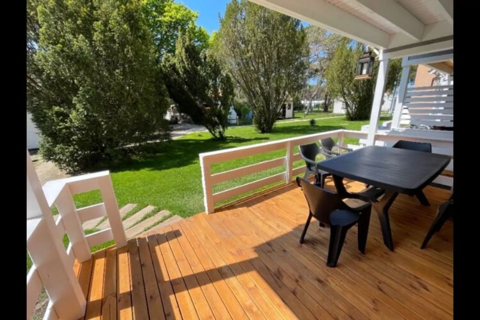 Holiday homes with pool in  Mrzezyno-Terrace balcony