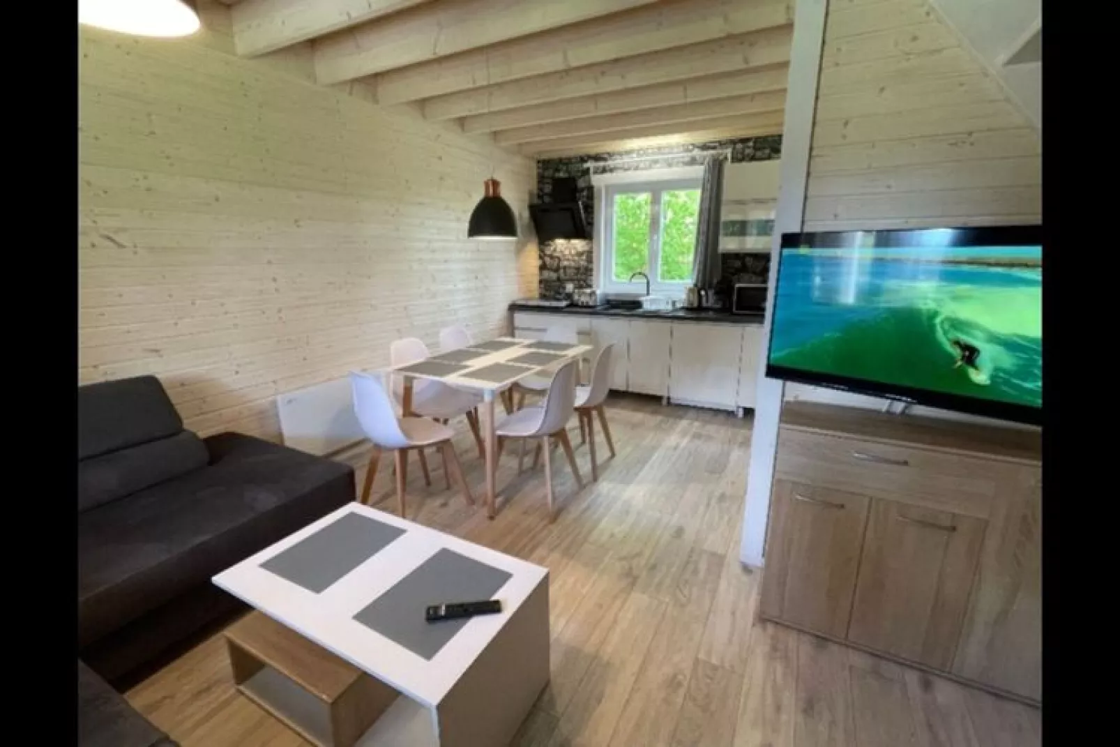 Holiday homes with pool in  Mrzezyno-Living room