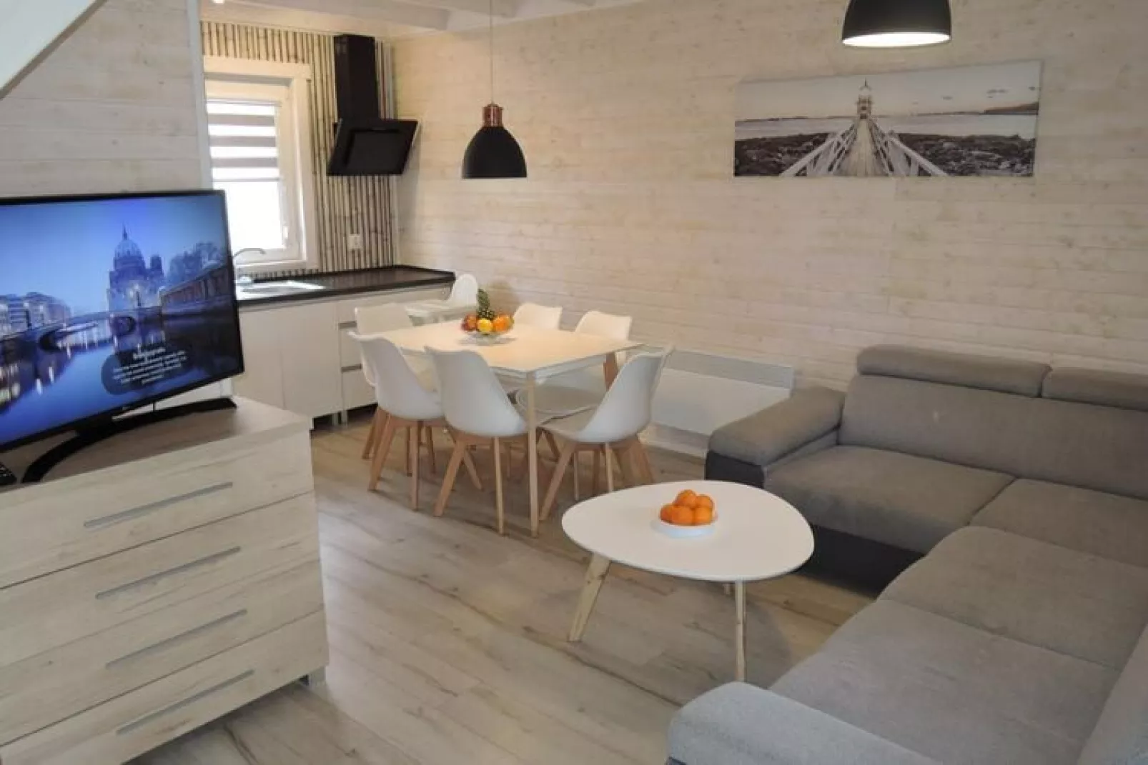 Holiday homes with pool in  Mrzezyno-Living room