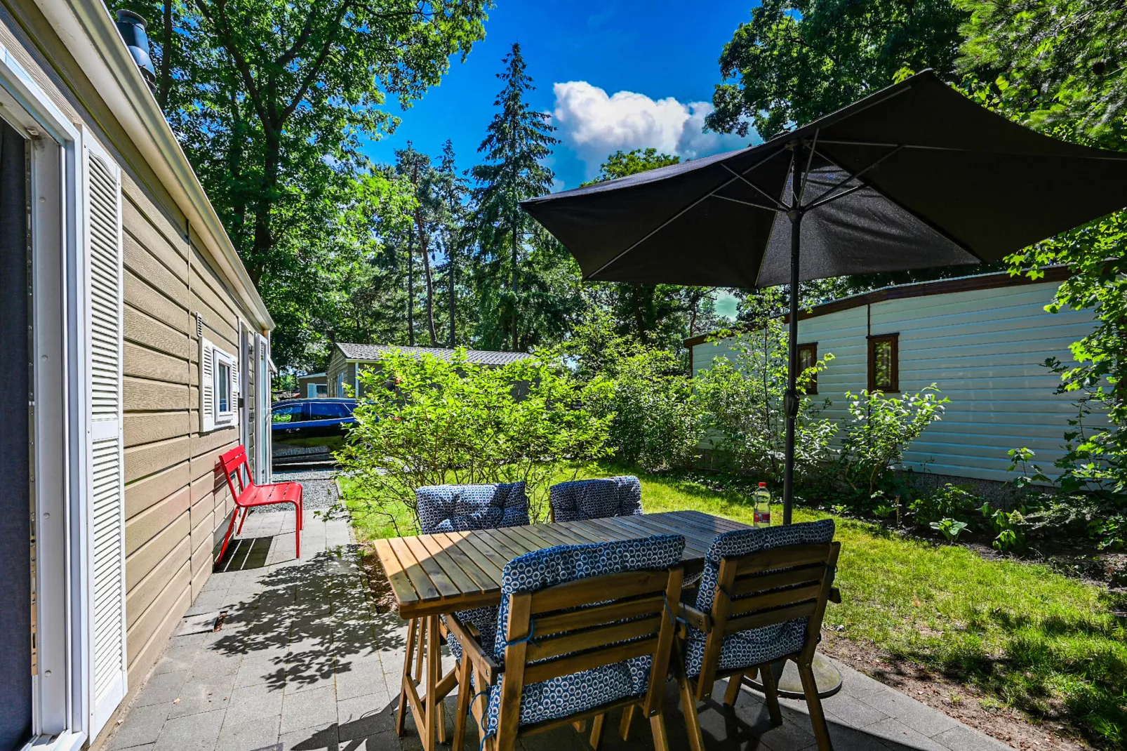 Chalet in hartje Veluwe-Jardin d'été
