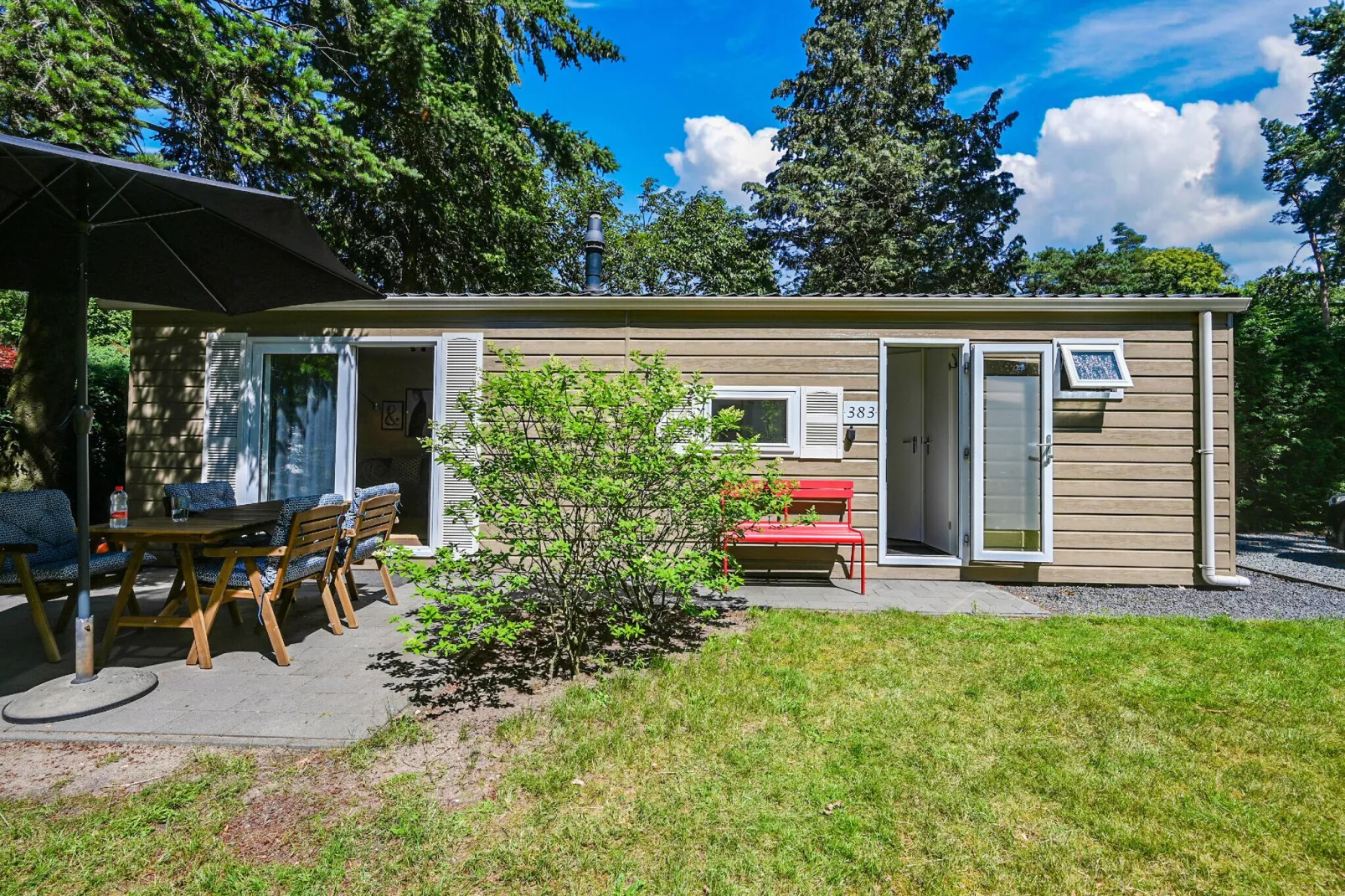 Chalet in hartje Veluwe-Extérieur été