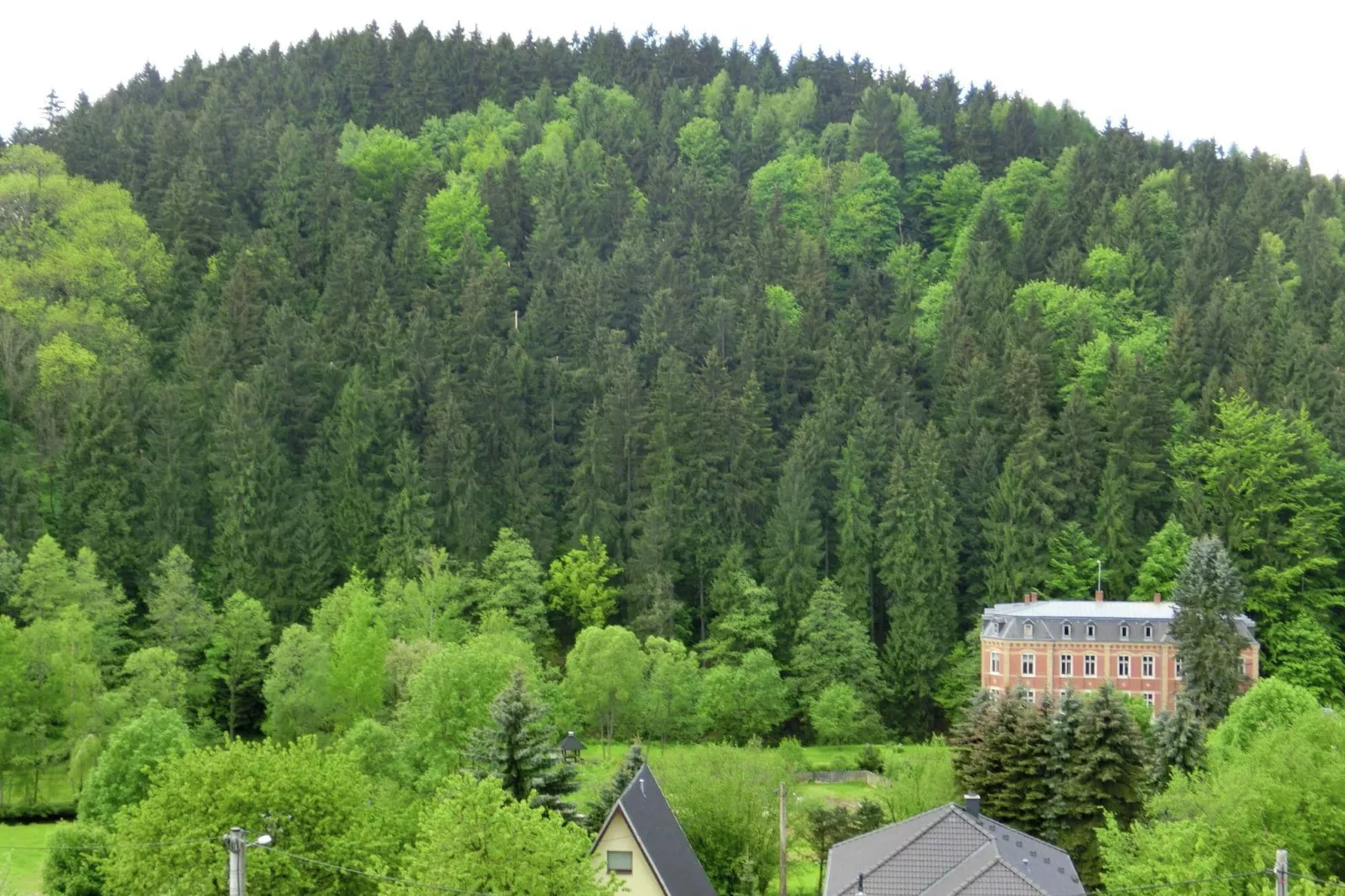 Villa im Erzgebirge-View in summer