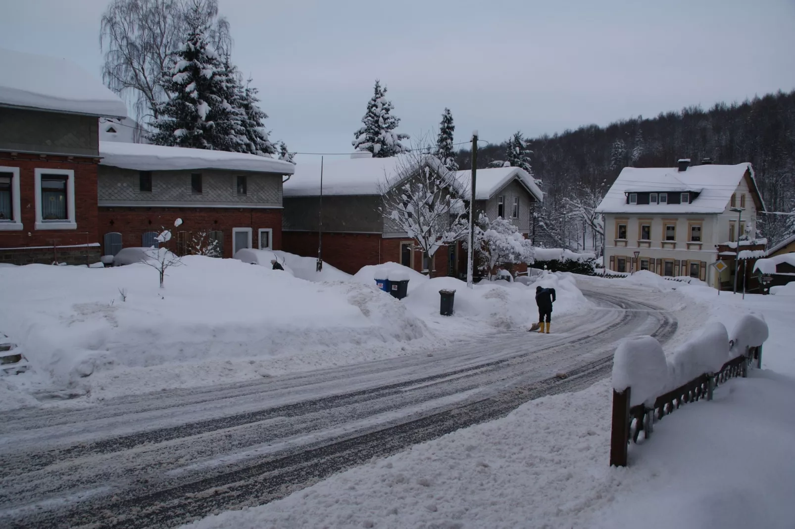 Ferienhaus Rechenberg Bienemuhle-Area winter 1km