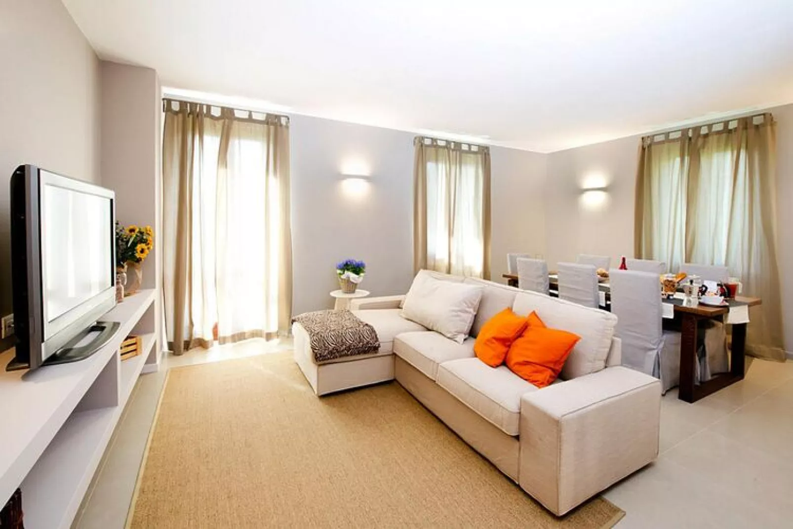 Apartment Limone Residence Nautic Resort San Carlo Gargnano-Quadrilo 110qm-Living room