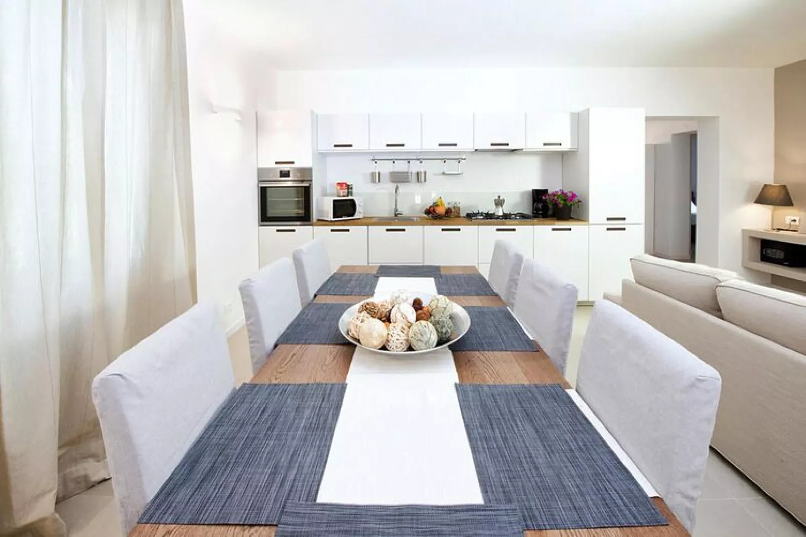 Apartment Limone Residence Nautic Resort San Carlo Gargnano-Quadrilo 110qm-Living room