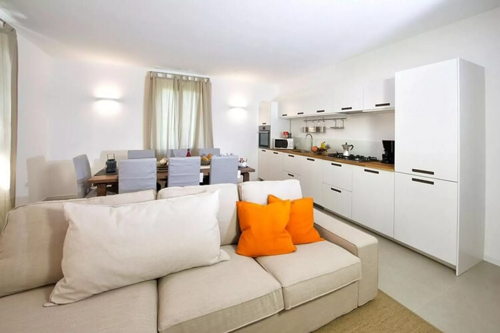 Apartment Limone Residence Nautic Resort San Carlo Gargnano-Quadrilo 110qm-Living room