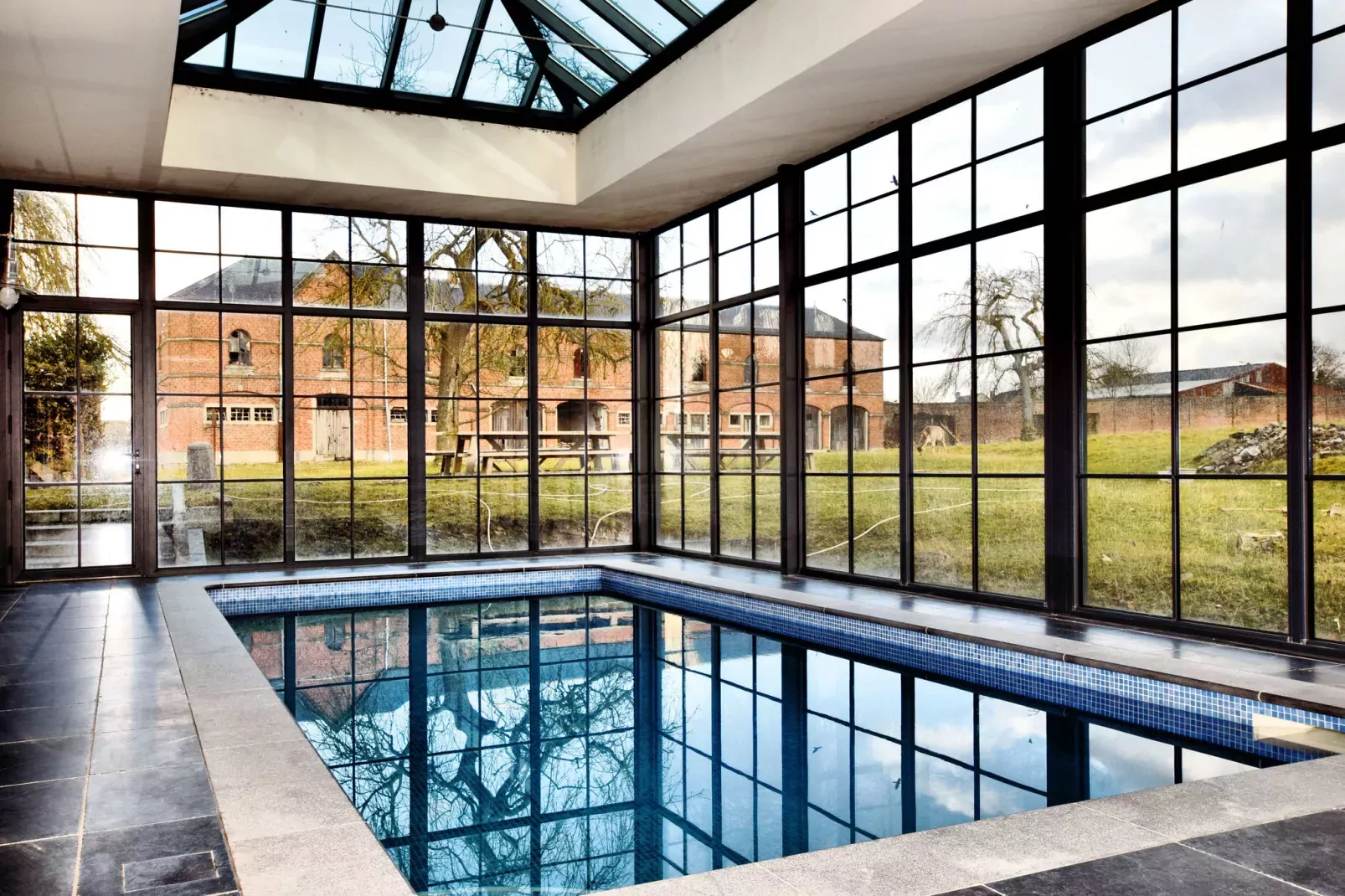 Chateau-ferme Delhaise-Pool