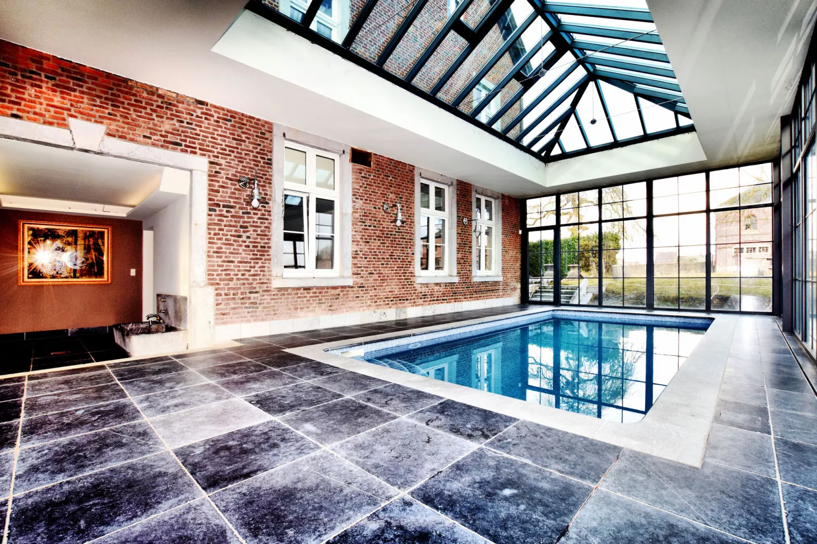 Chateau-ferme Delhaise-Pool