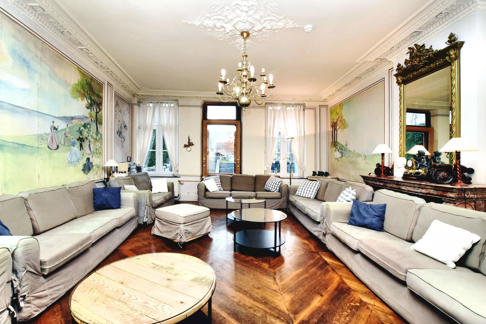 Chateau-ferme Delhaise-Living room