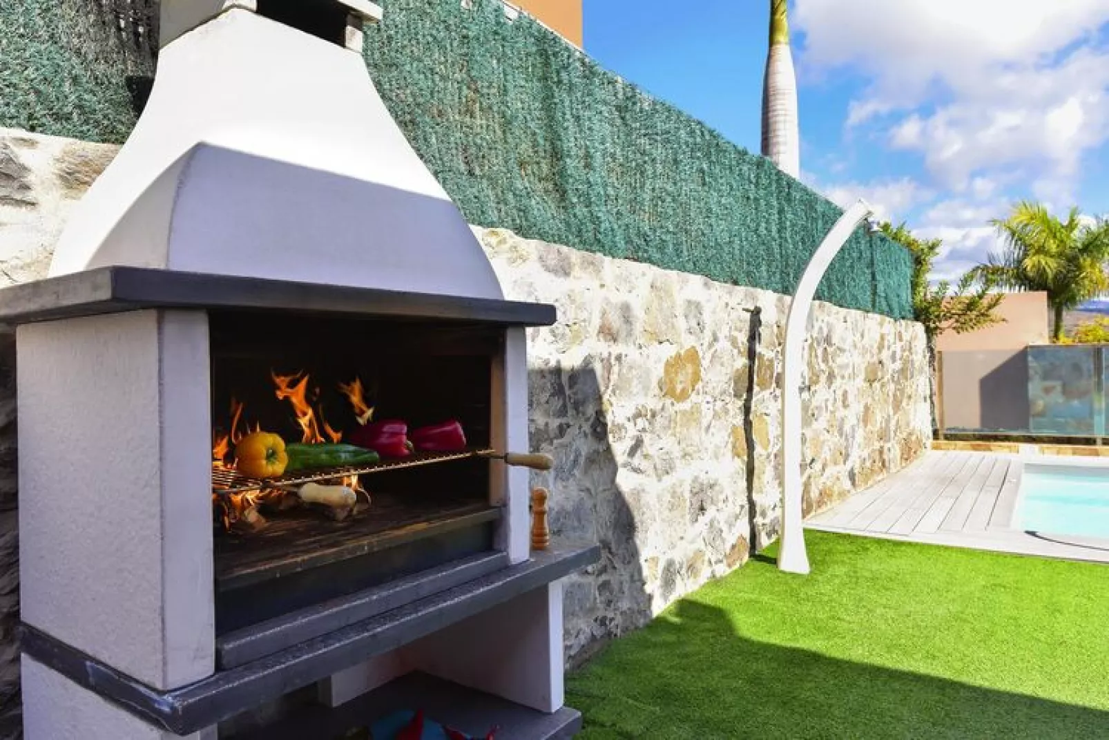 Par 4 Villa 20 Maspalomas-Außenbereich Sommer