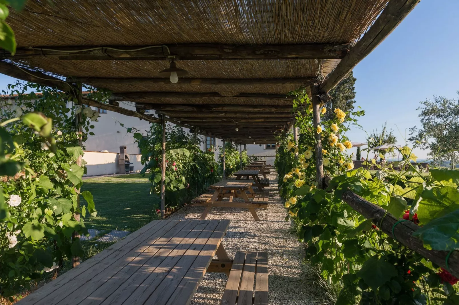 Pergola-Terrace balcony