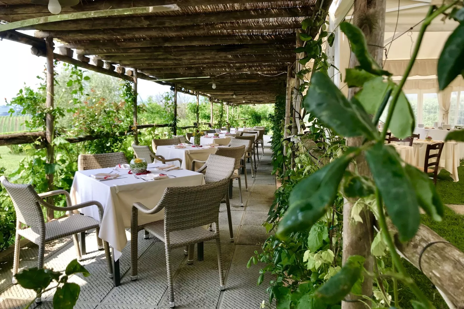Pergola-Terrace balcony