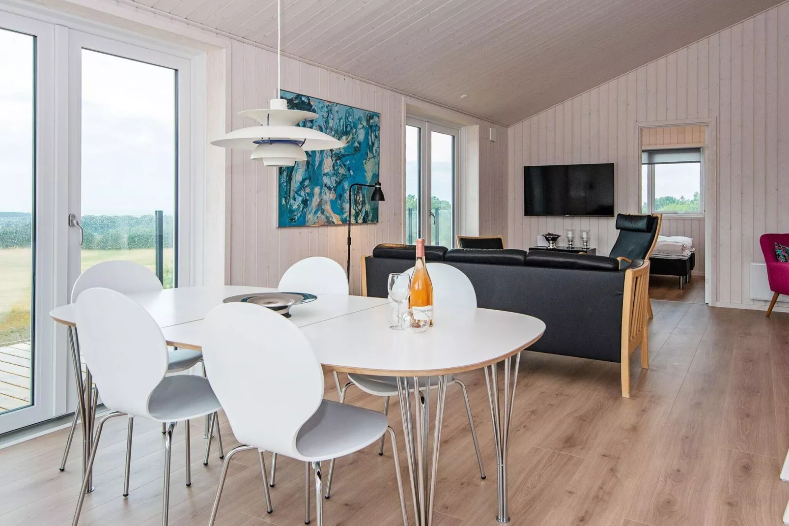 8 Personen Ferienhaus in Glesborg-By Traum-Innenbereich