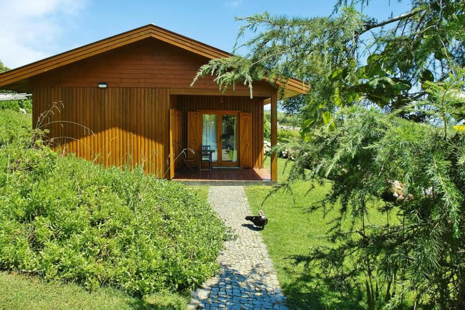 Holiday homes Quinta dos Curubás Vila Franca do Campo // Bungalow T1-Exterior summer