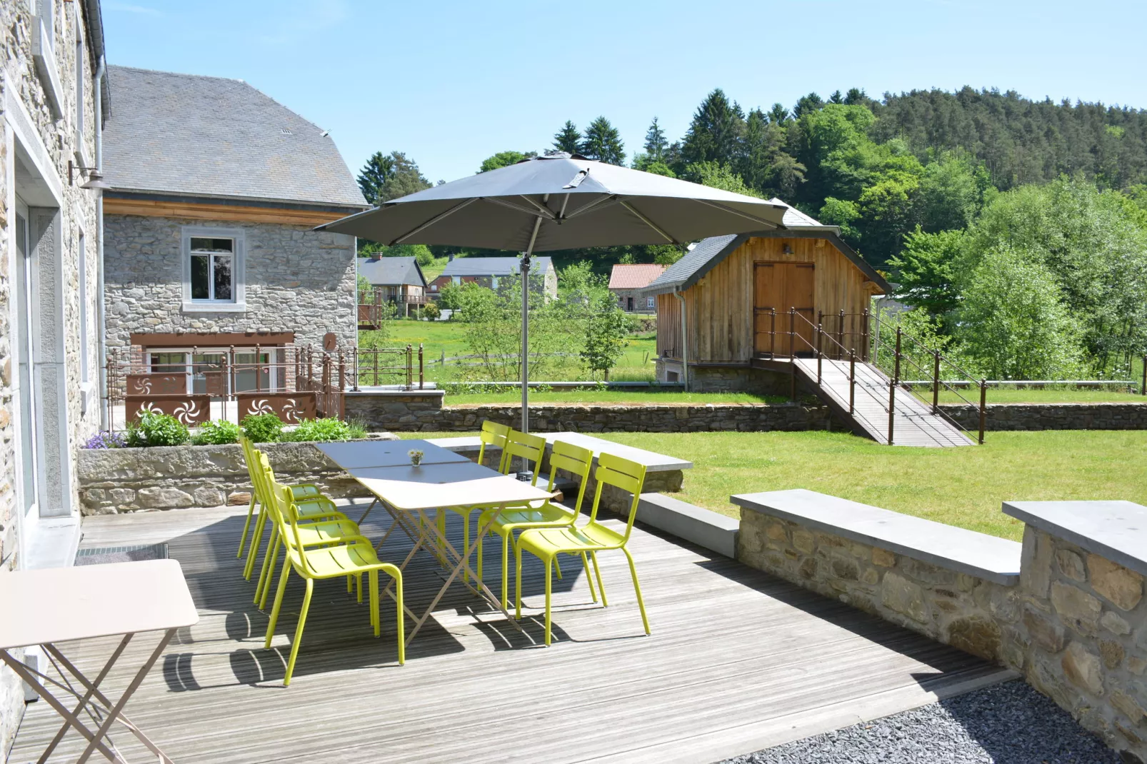 Gîte du Moulin-Terrace balcony