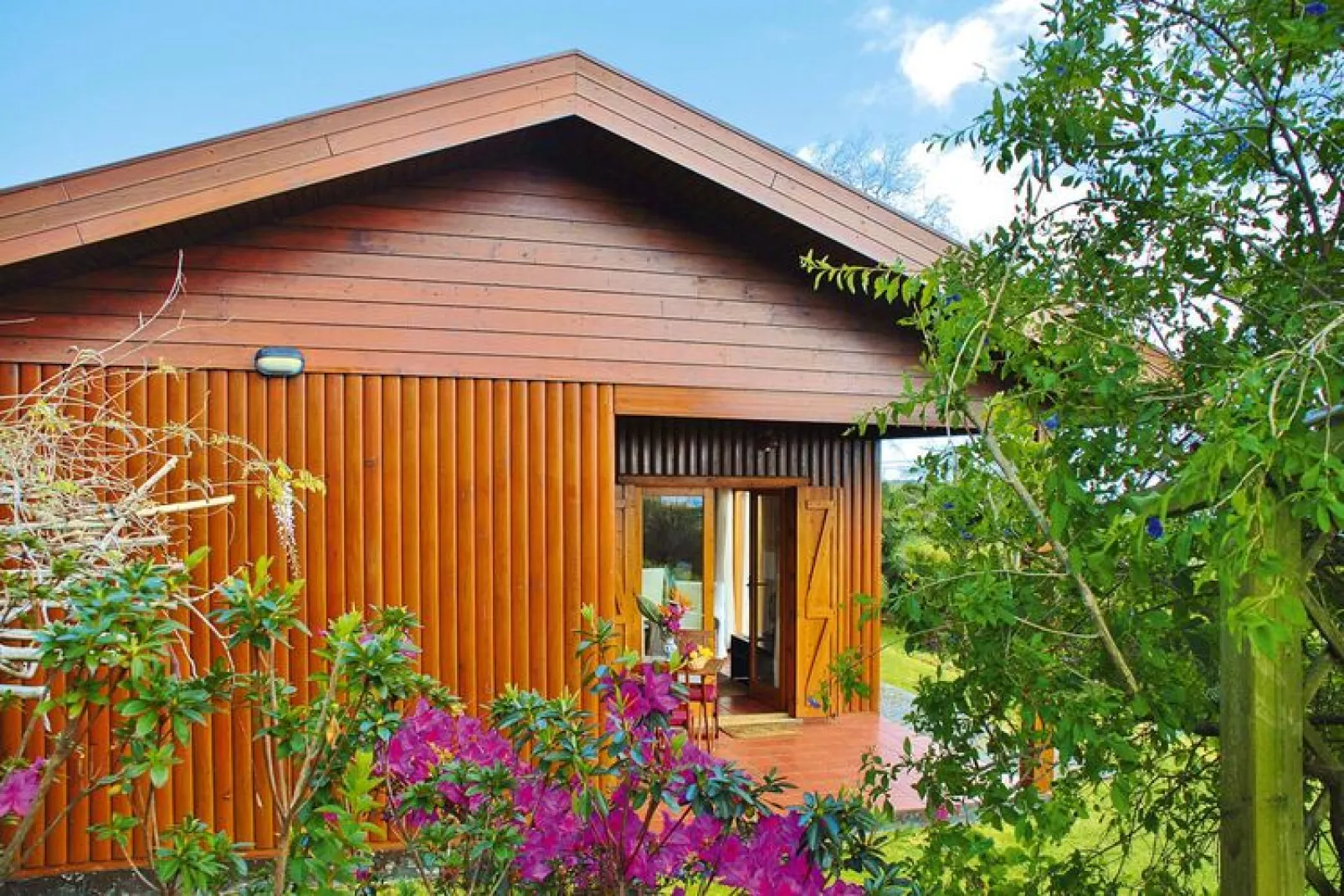 Holiday homes Quinta dos Curubás Vila Franca do Campo // Bungalow T1-Exterior summer