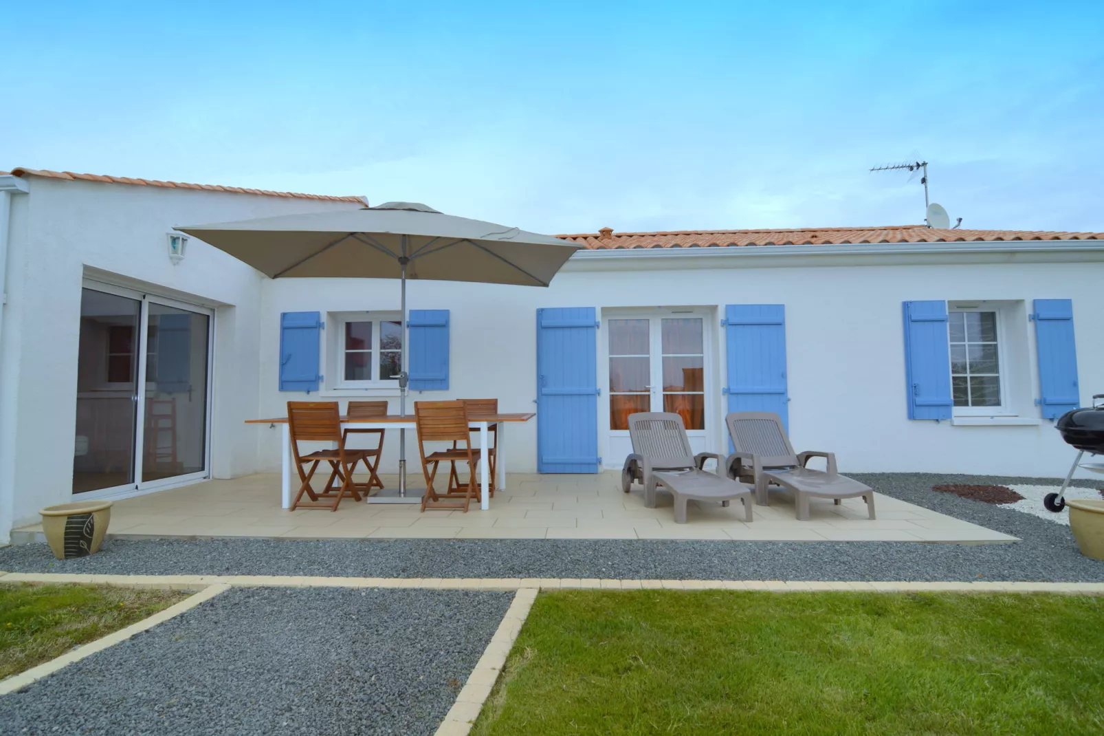 Maison vacances chaleureuse proche de la plage-Terrace balcony