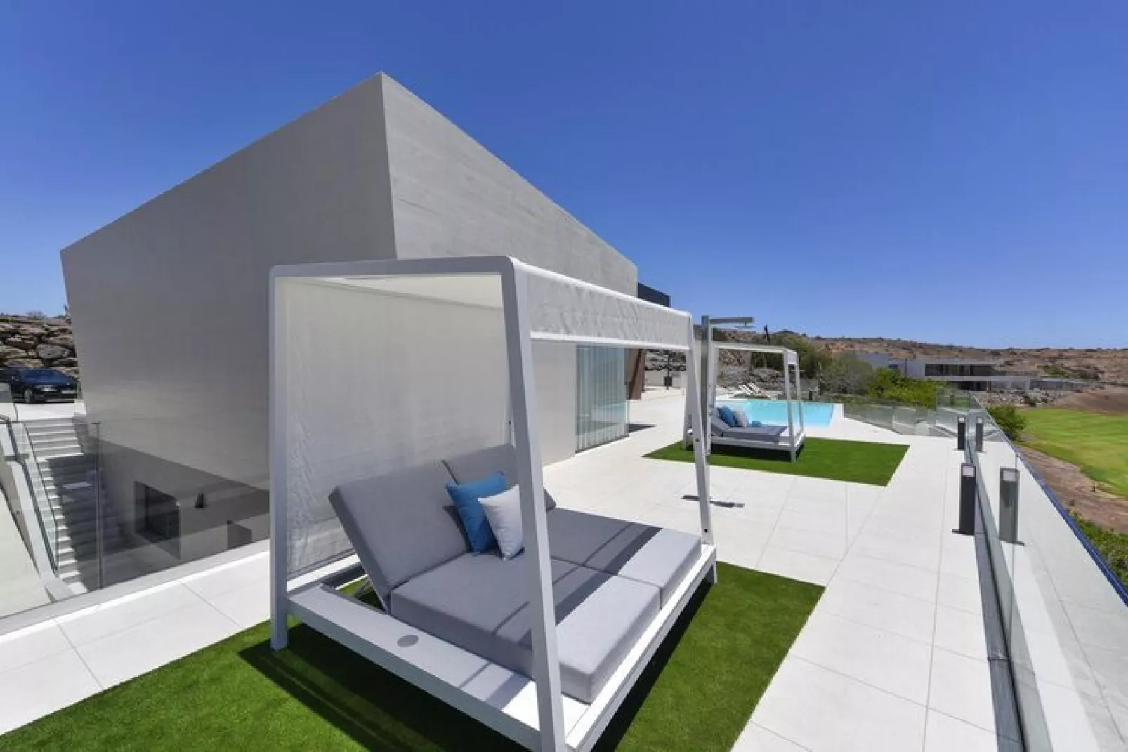 Sunset Villa Maspalomas / 1-8 personas-Extérieur été