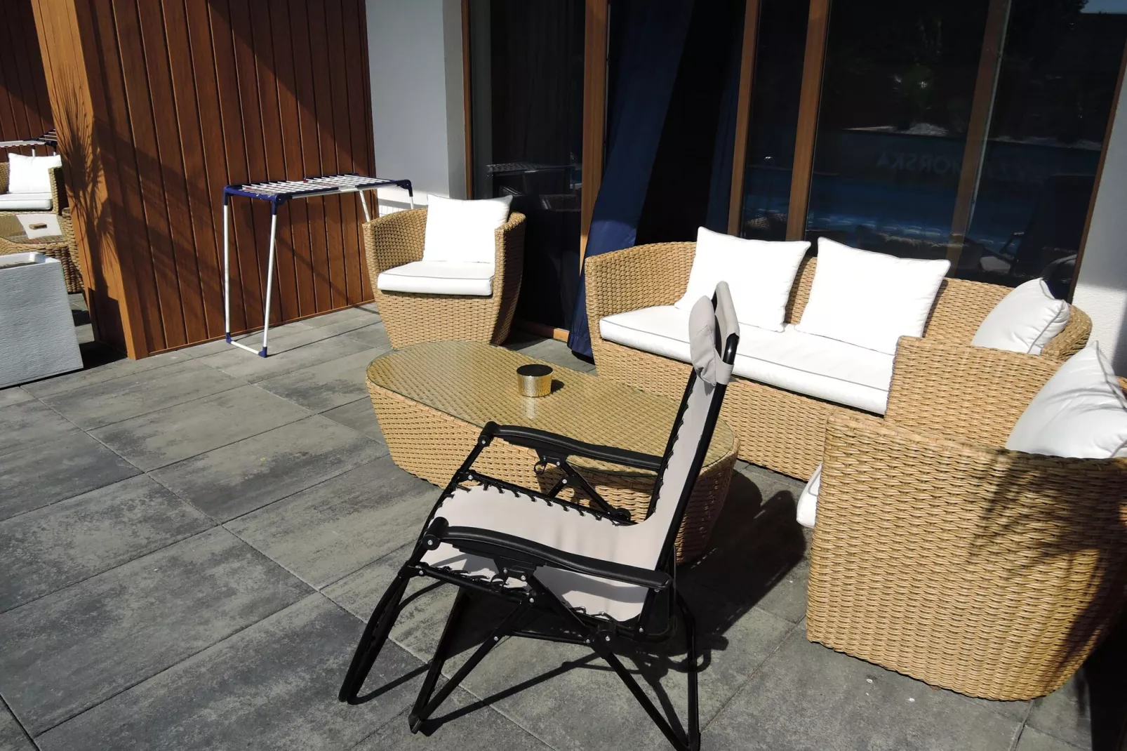 Dom z prywatym basenem i sauną  w Swinoujsciu dla 14 osób-Terrassenbalkon