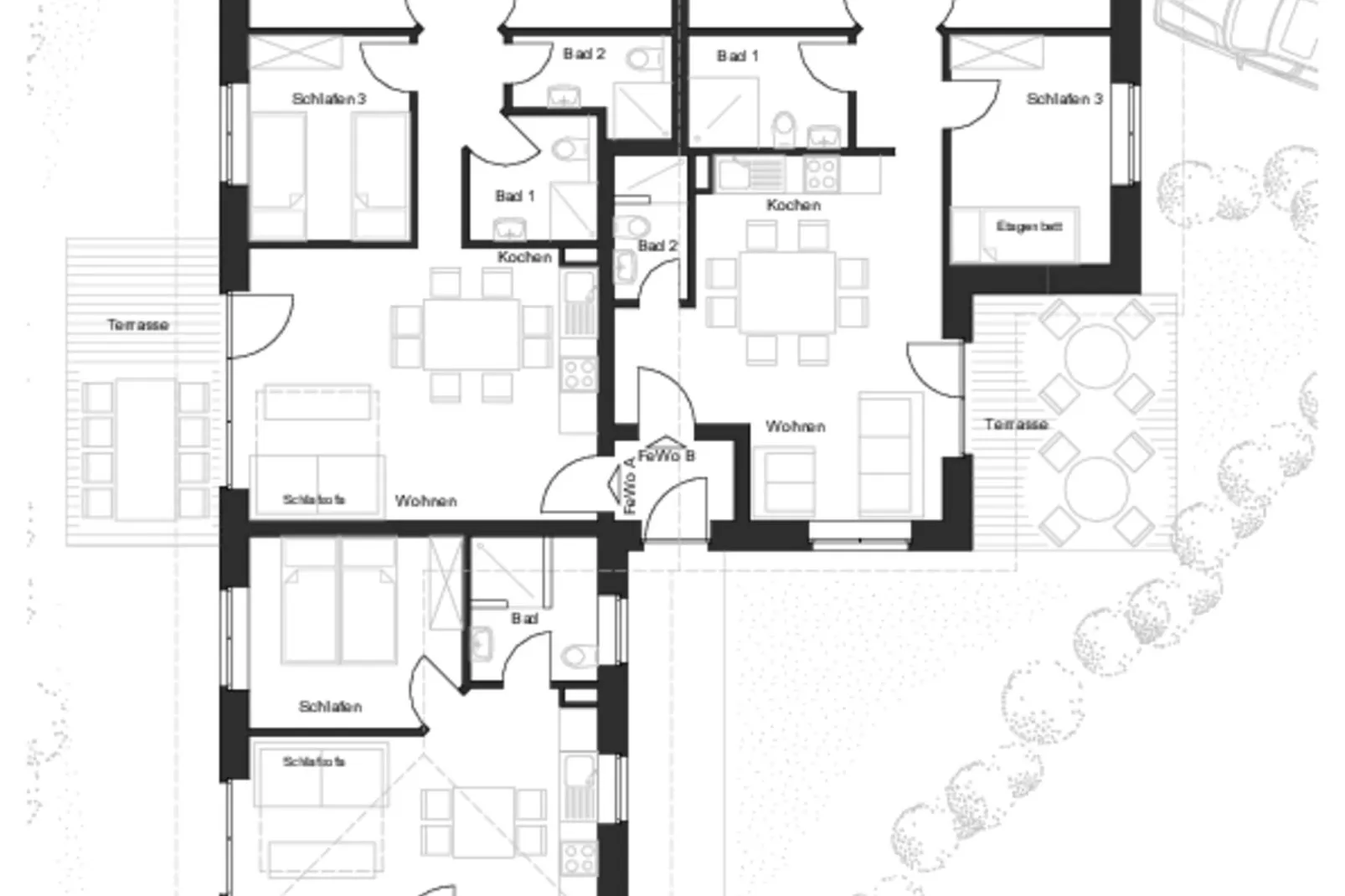 Ferienhaus für Gruppen Z2-Floor plan