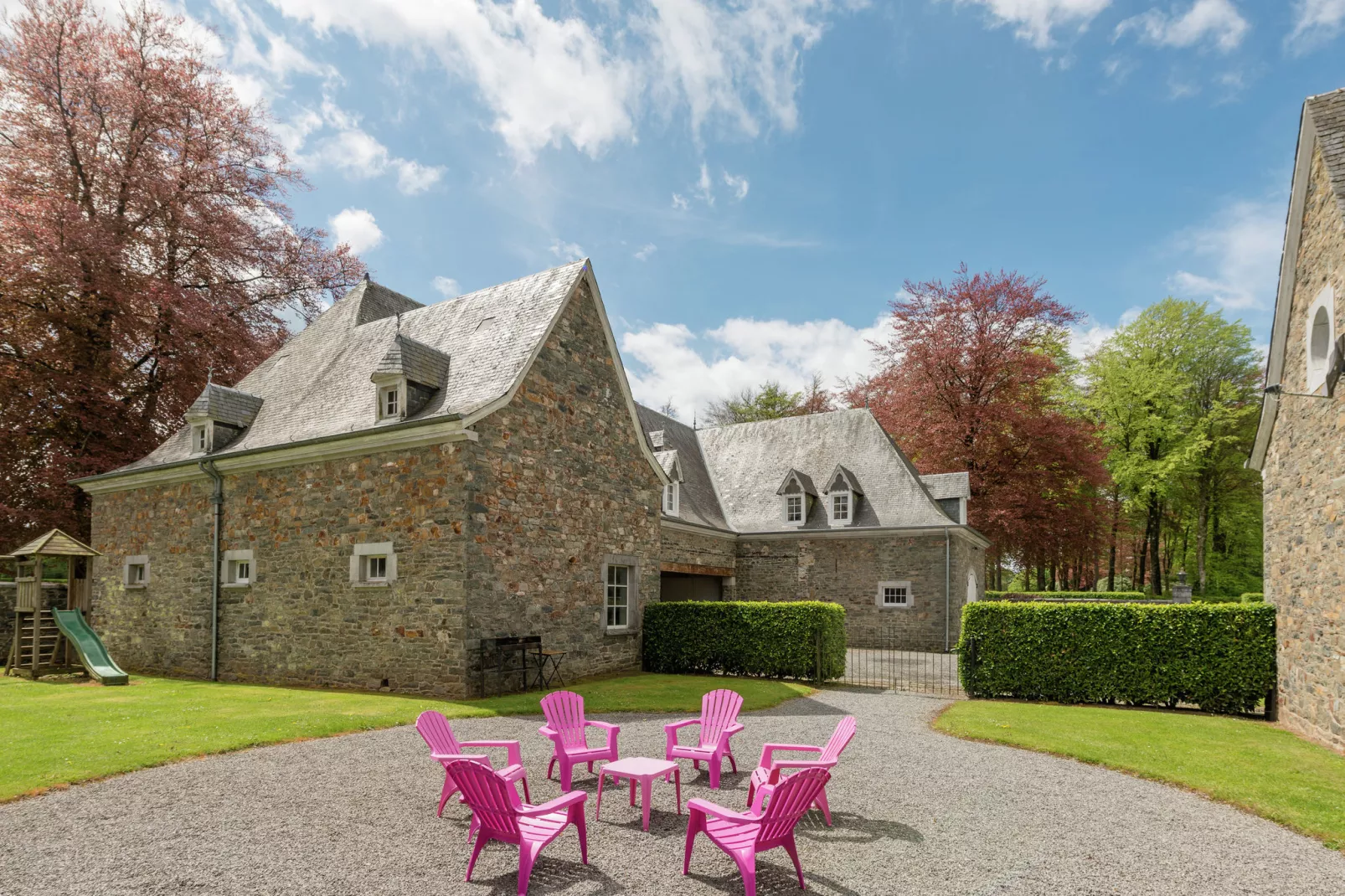 Le Hameau du Château-Gärten Sommer
