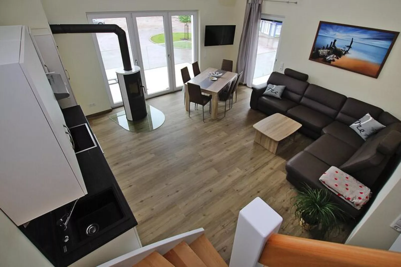 Apartment Hafenflair / Haus 1 OG-Wohnung 3 1-3 Personen-Living room