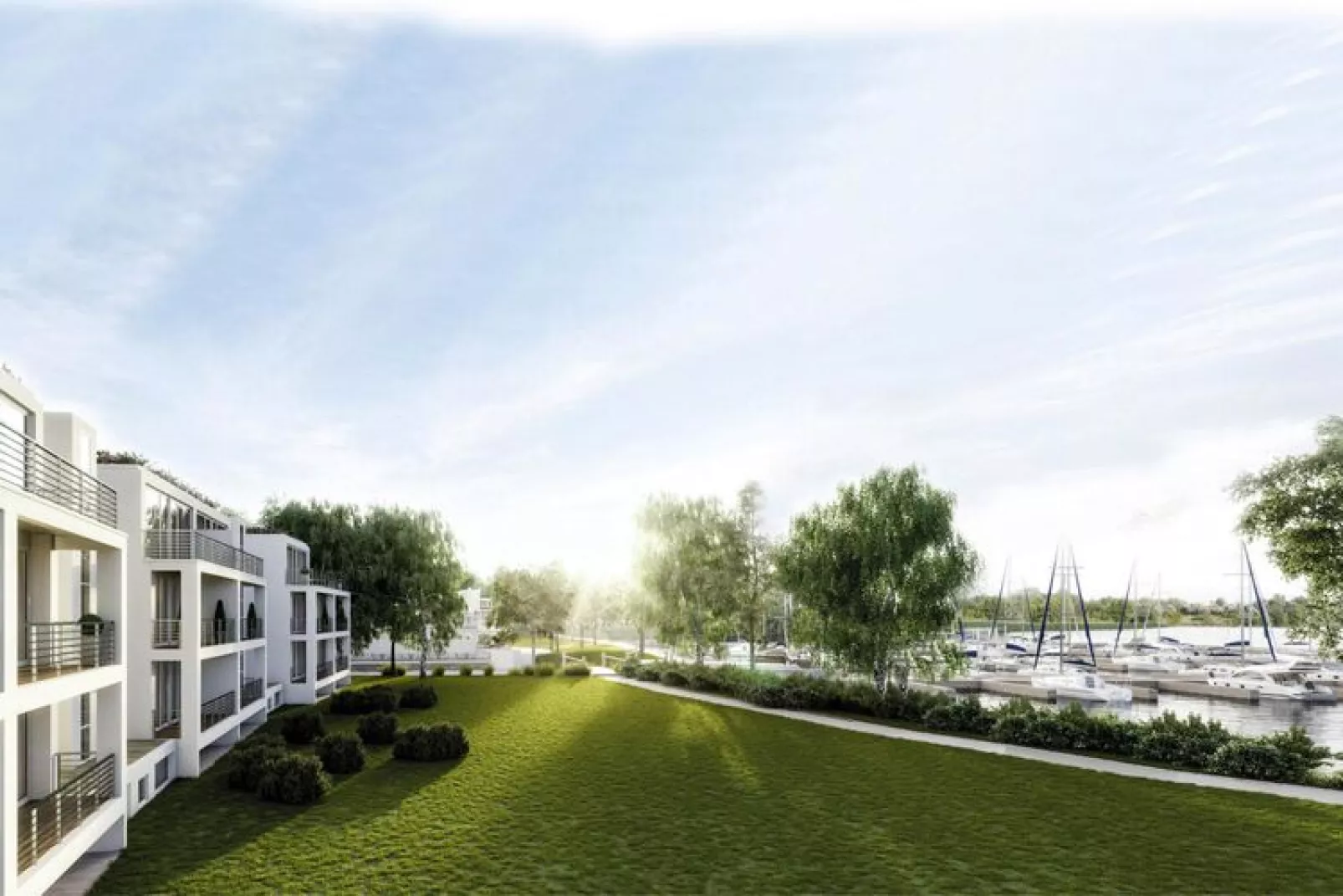Apartments im MAREMÜRITZ Yachthafen Resort / Fortuna Suite Müritzblick 2 Personen-Exterior summer