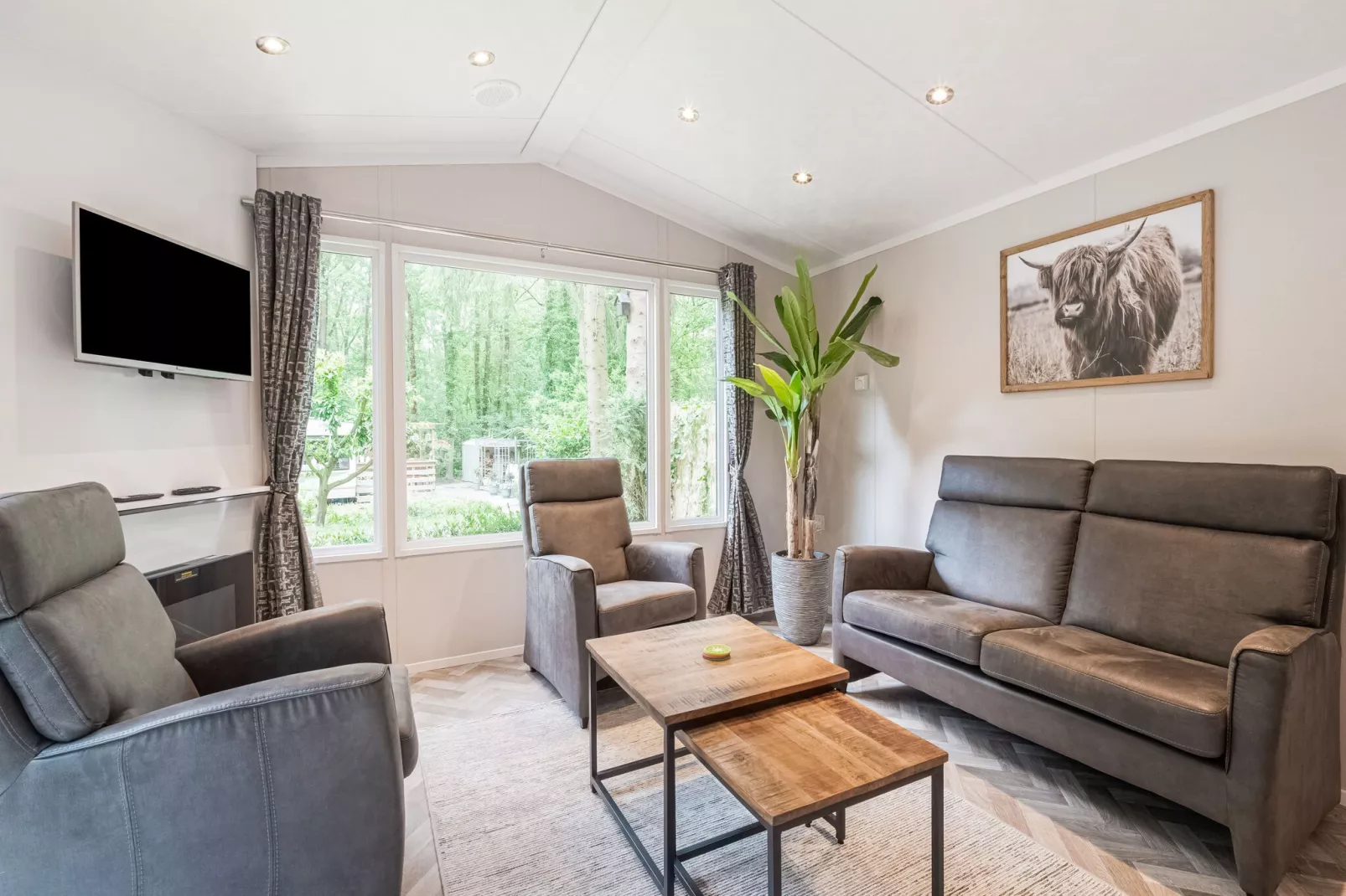 Chalet in Vledder-Living room