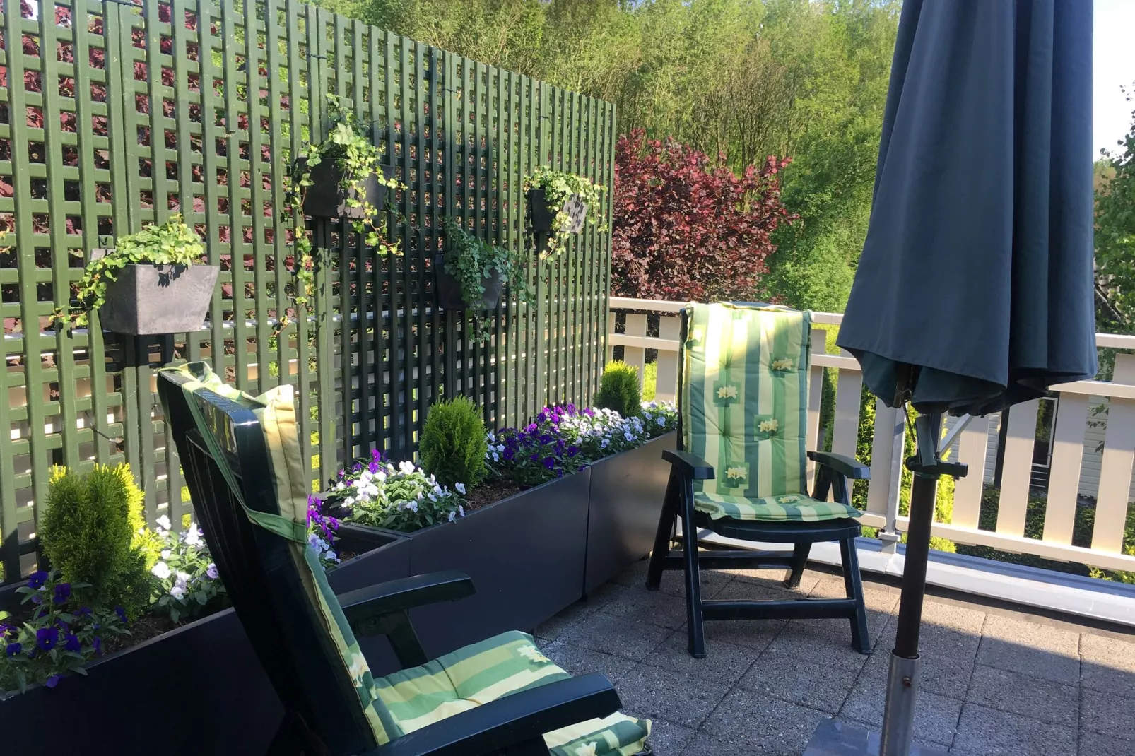 Vakantie appartement De Stelling-Terrace balcony