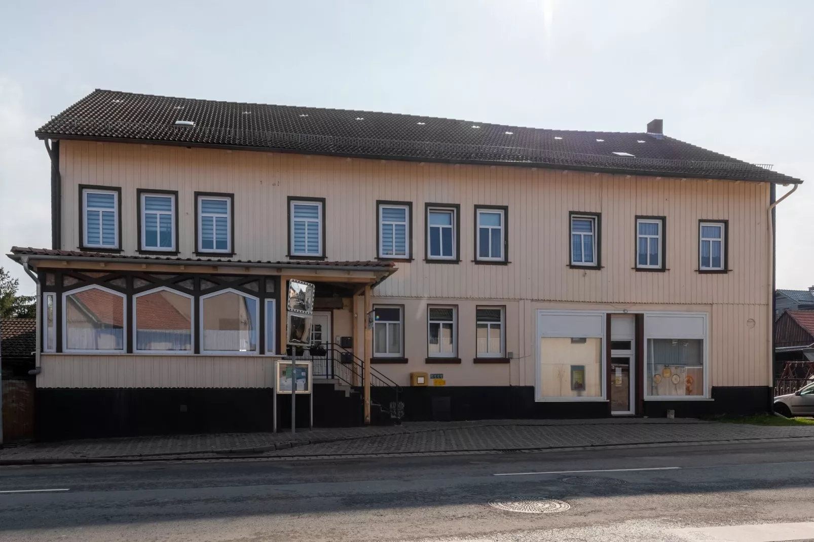 Ferienwohnung zum alten Konsum-Außenbereich Sommer