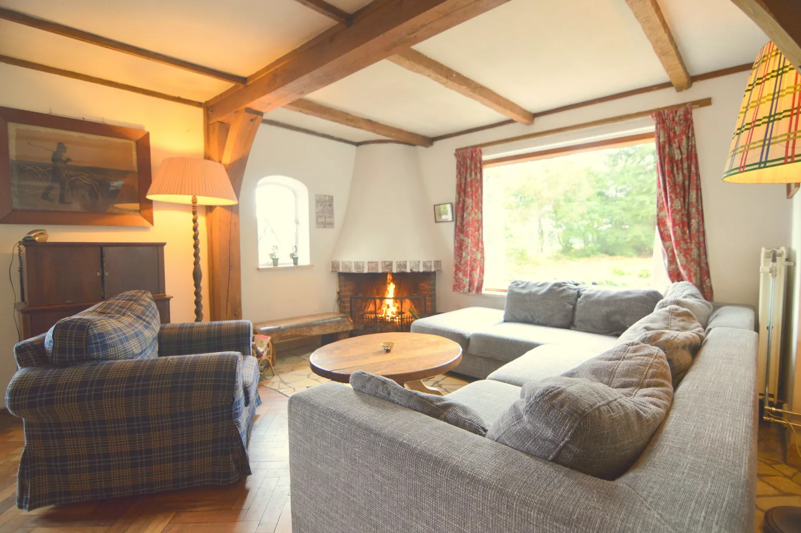 Huis in het bos-Living room