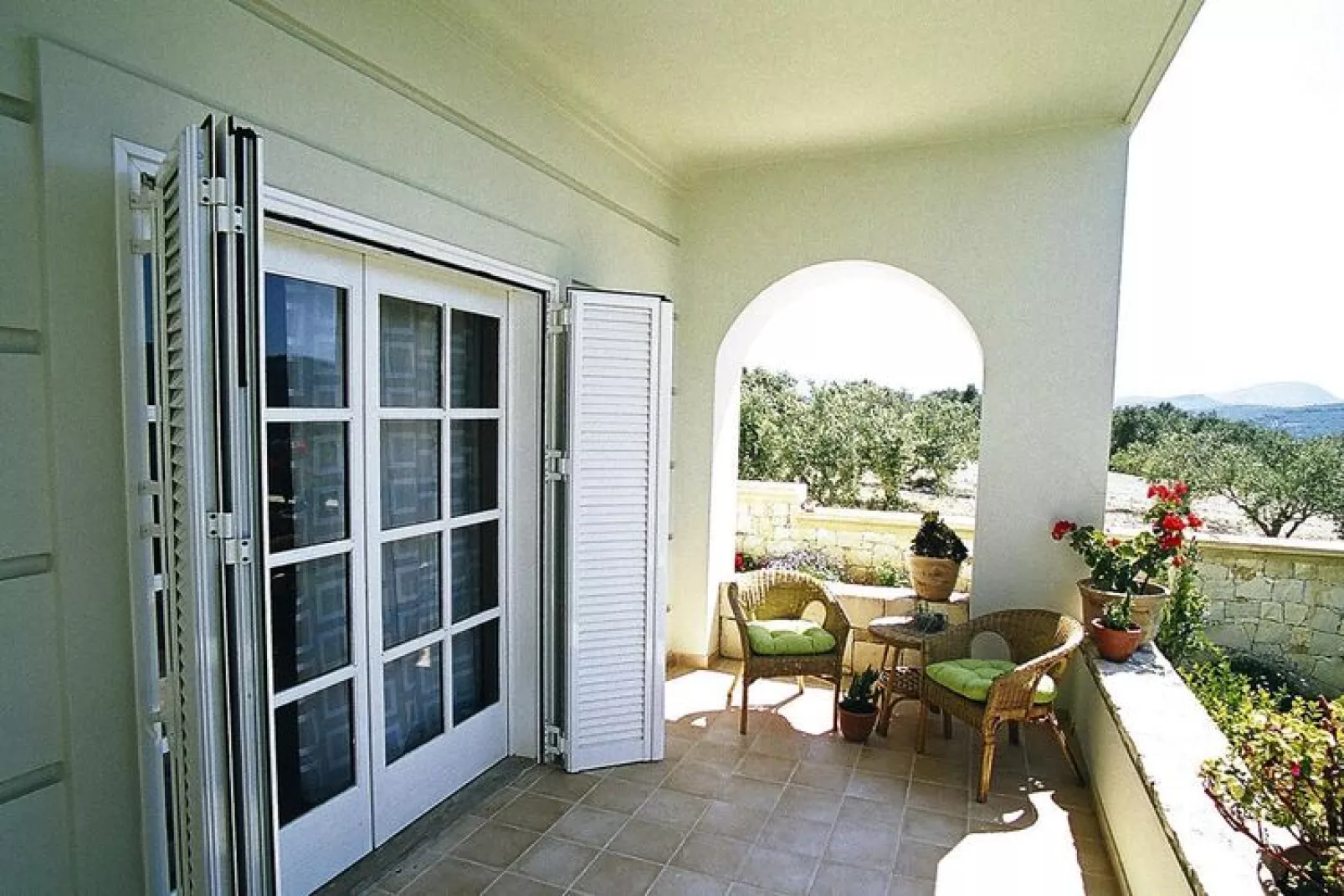Holiday residence Rodanthi, Darmarochori-Villa Anthi, EG, ca. 170 qm, 6 Pax-Terrace
