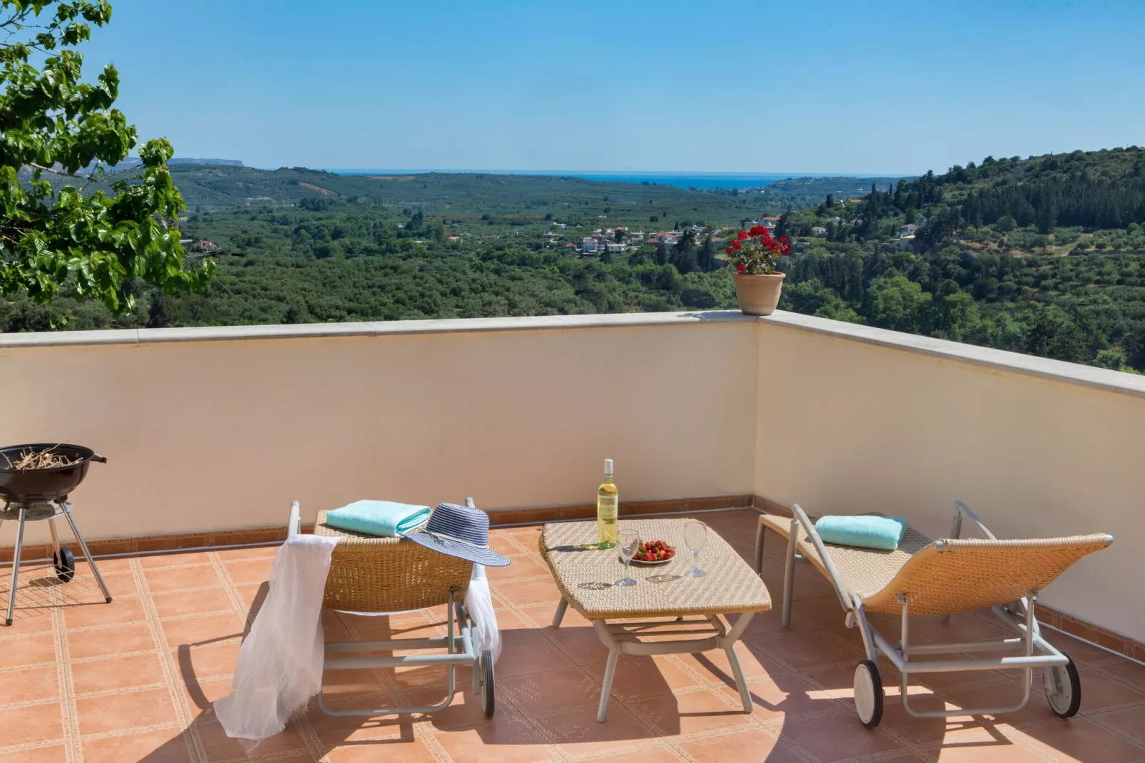 Holiday home, Maheri-Villa Erontas, 140 qm-Balcon-terrasse