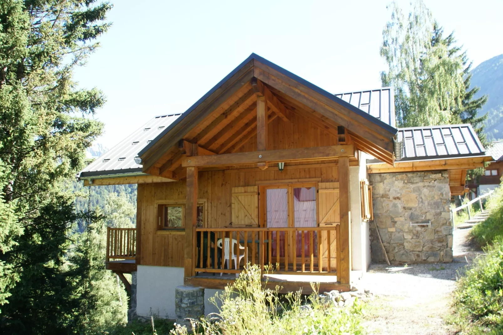 Chalet - Oz-en-Oisans-Terrassenbalkon