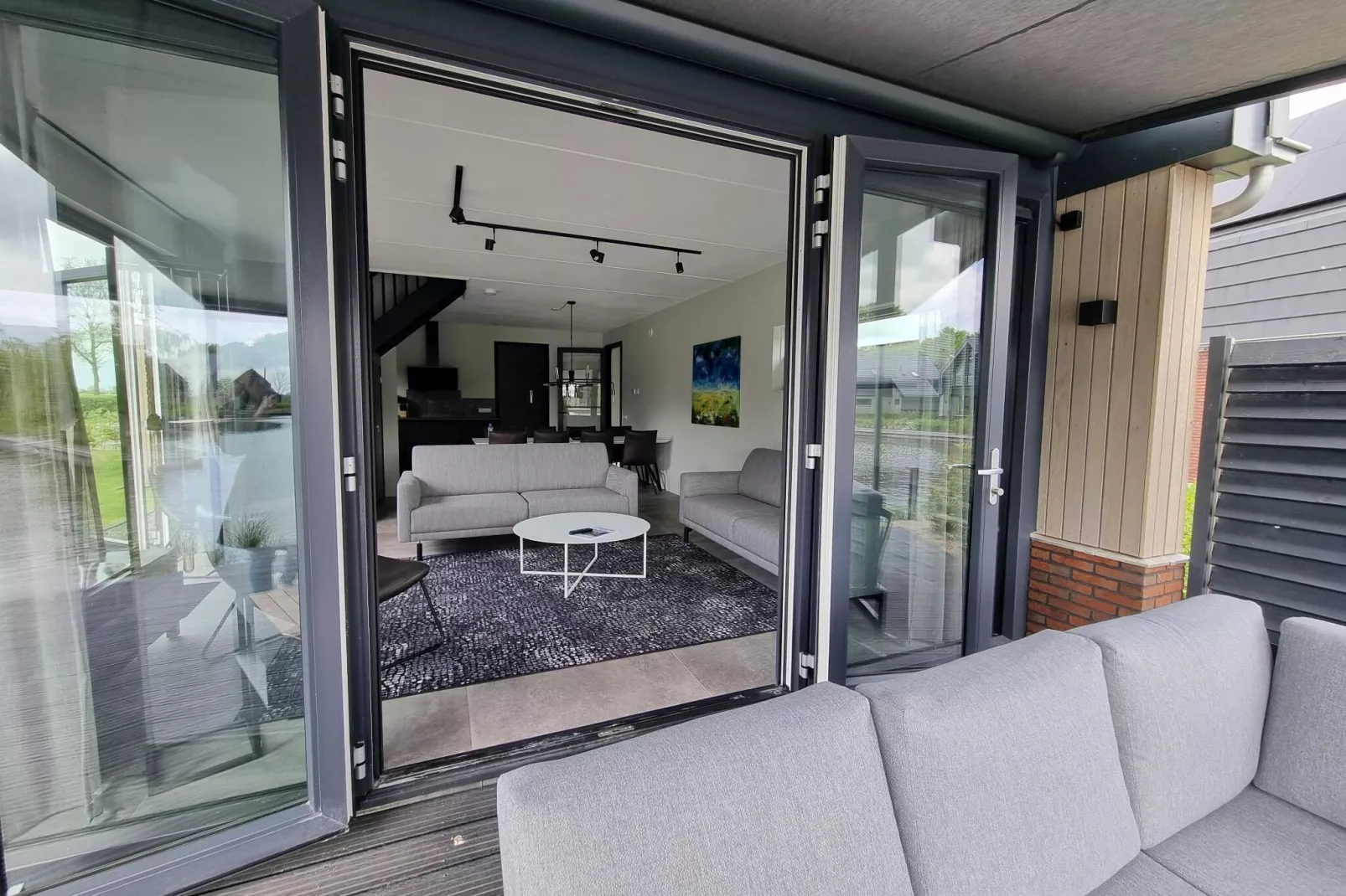 Watervilla Santjin-Terrassenbalkon