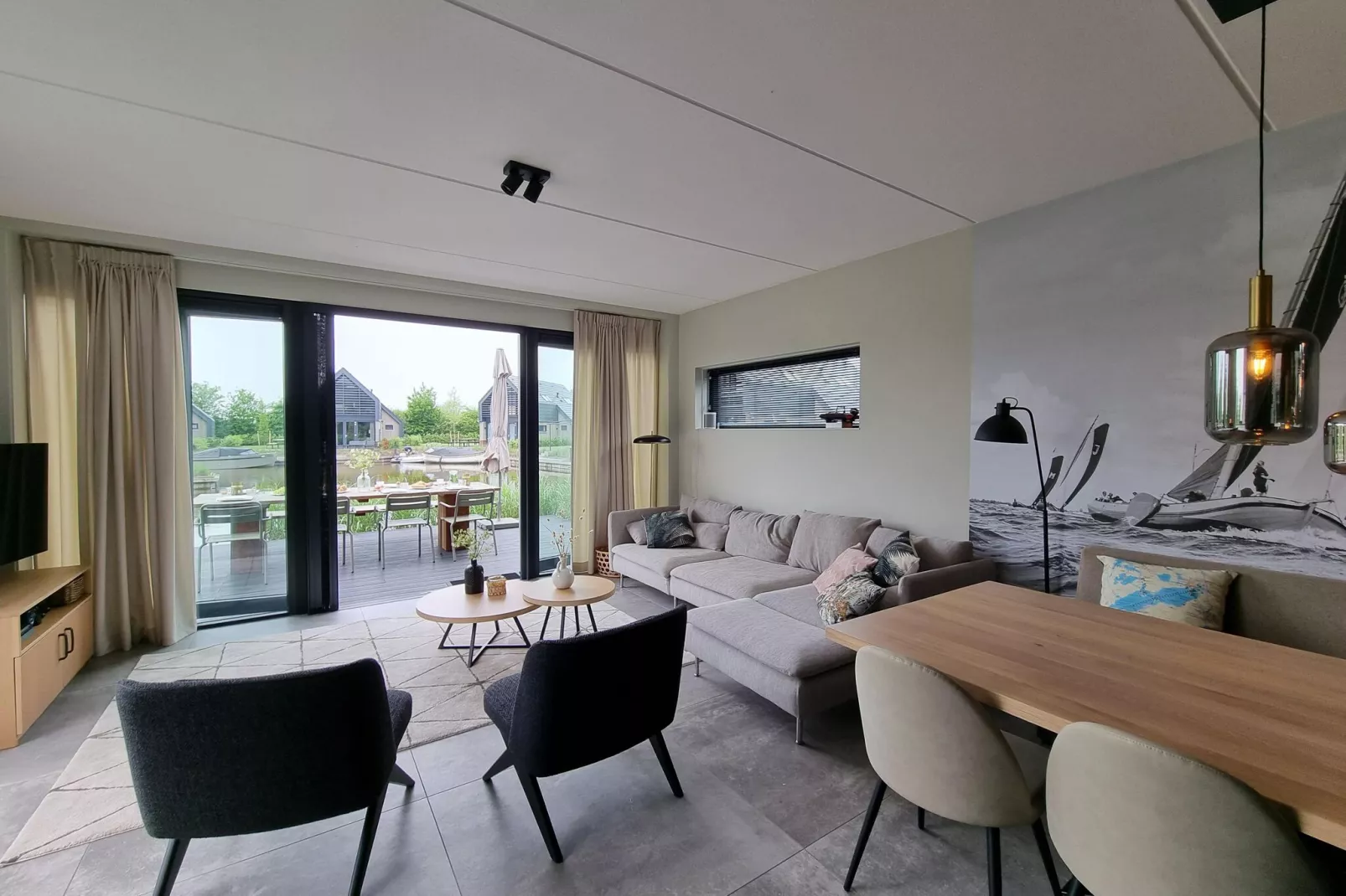 Watervilla Ien-Living room