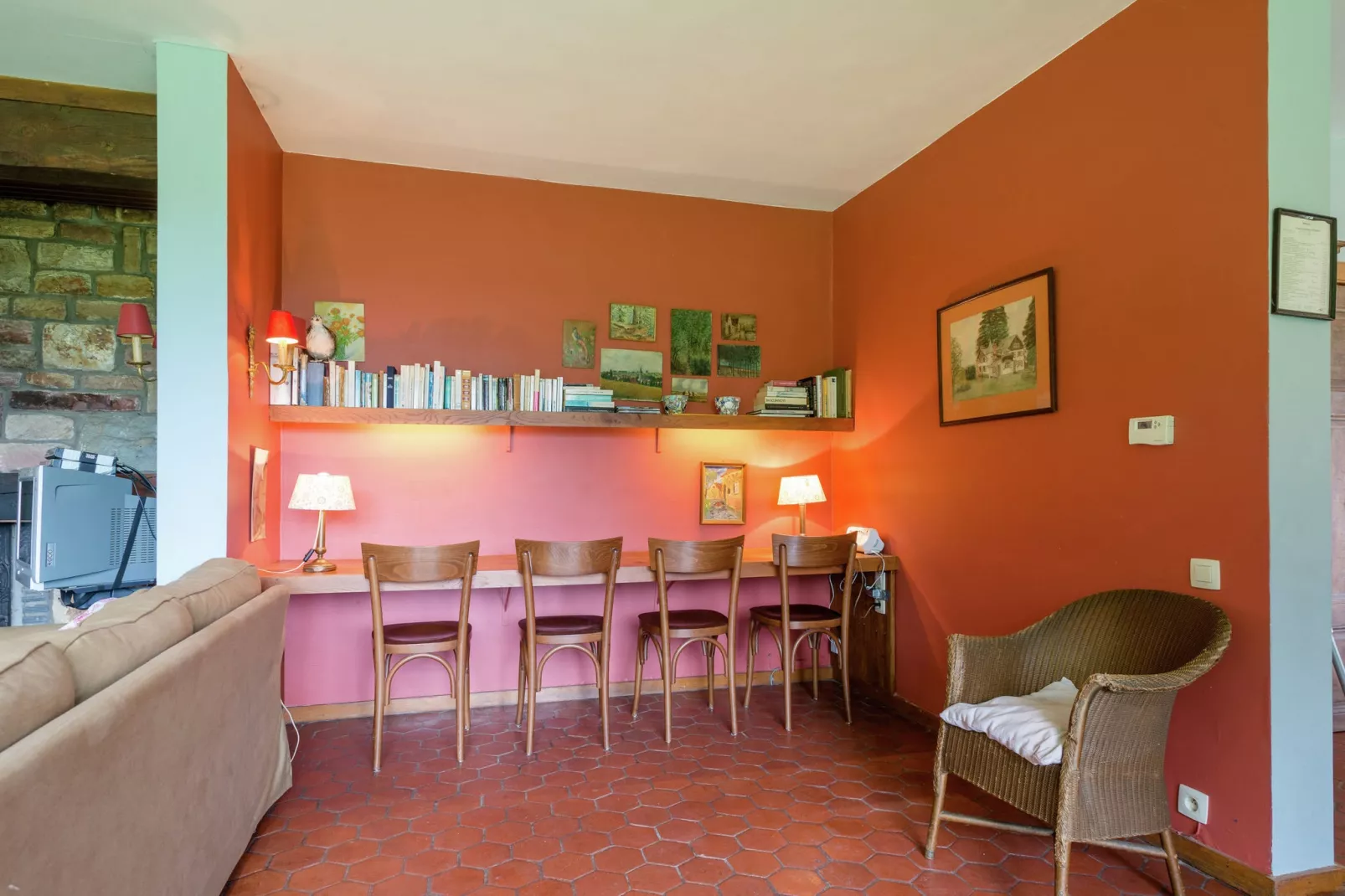 Red Hazels-Wohnzimmer