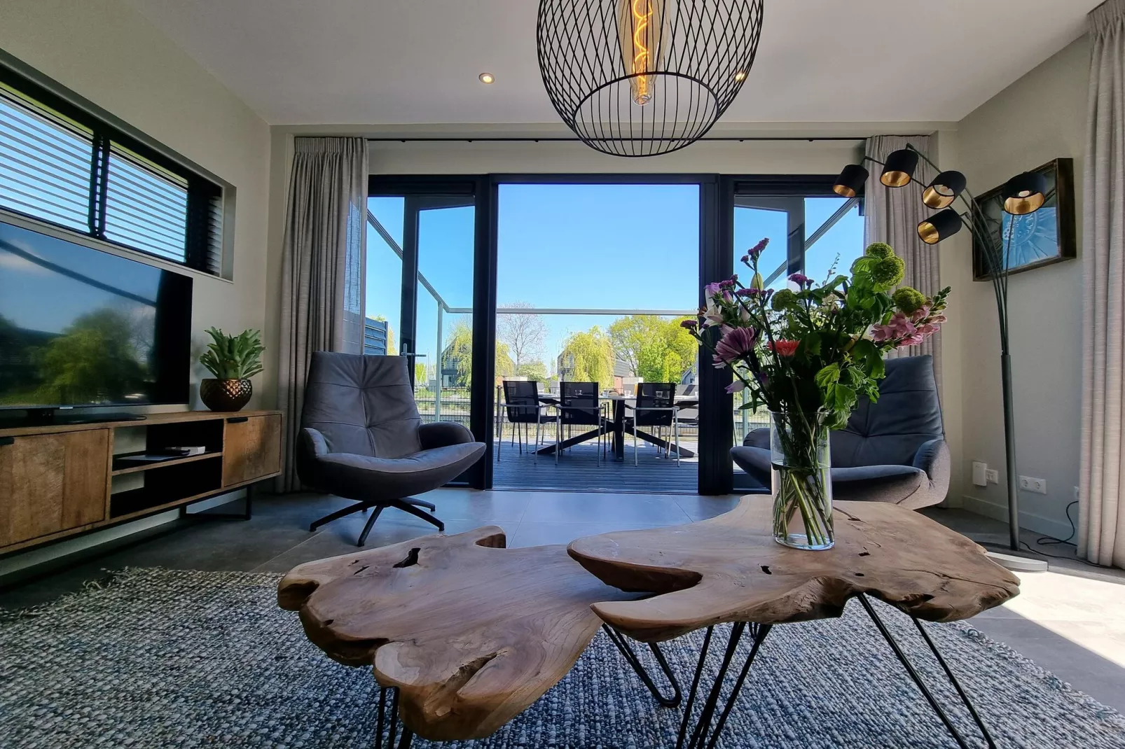 Watervilla Trettjin-Living room