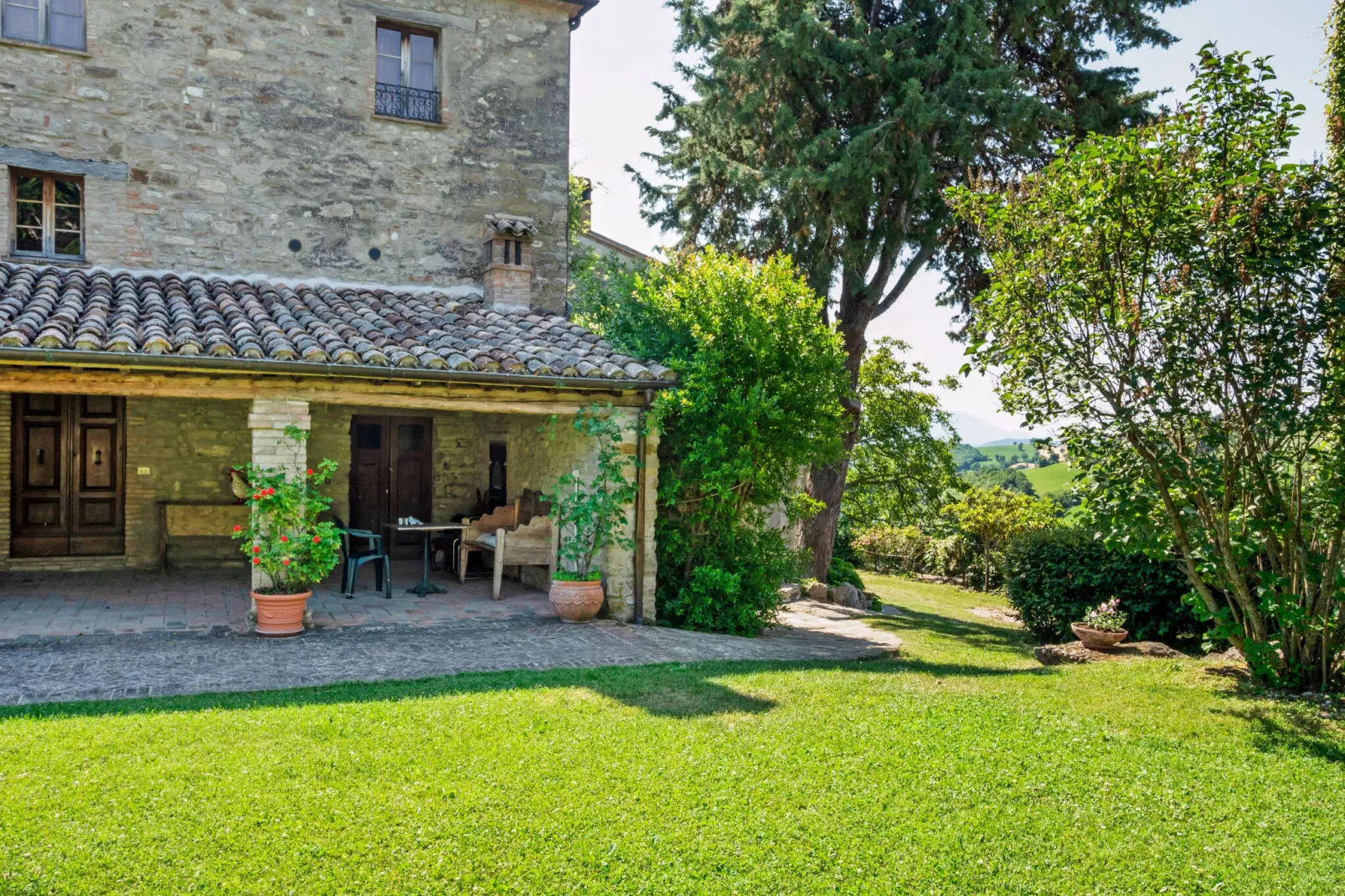 Locanda le Querce-Außenbereich Sommer