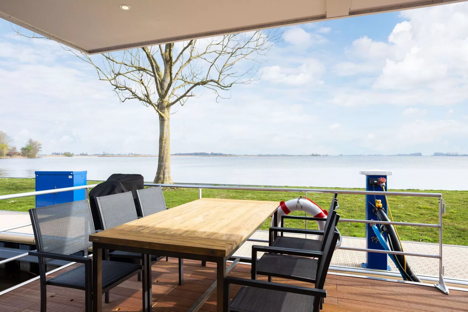 Houseboat 'de Valreep' met tuin - Paviljoenwei 2-Terrace balcony