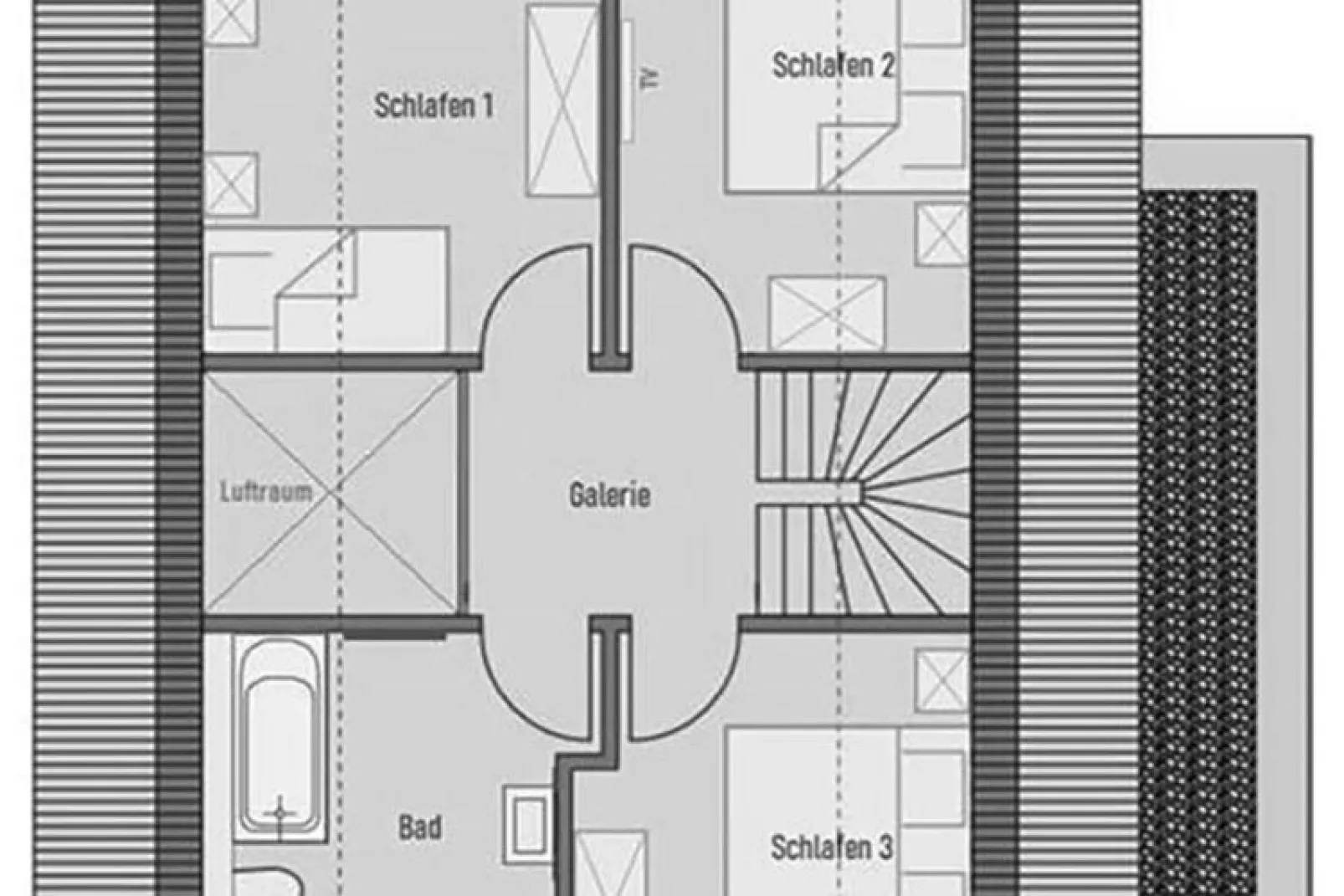 Ferienhaus Klint Dranske-Typ 3 Doppelhaus-Floor plan