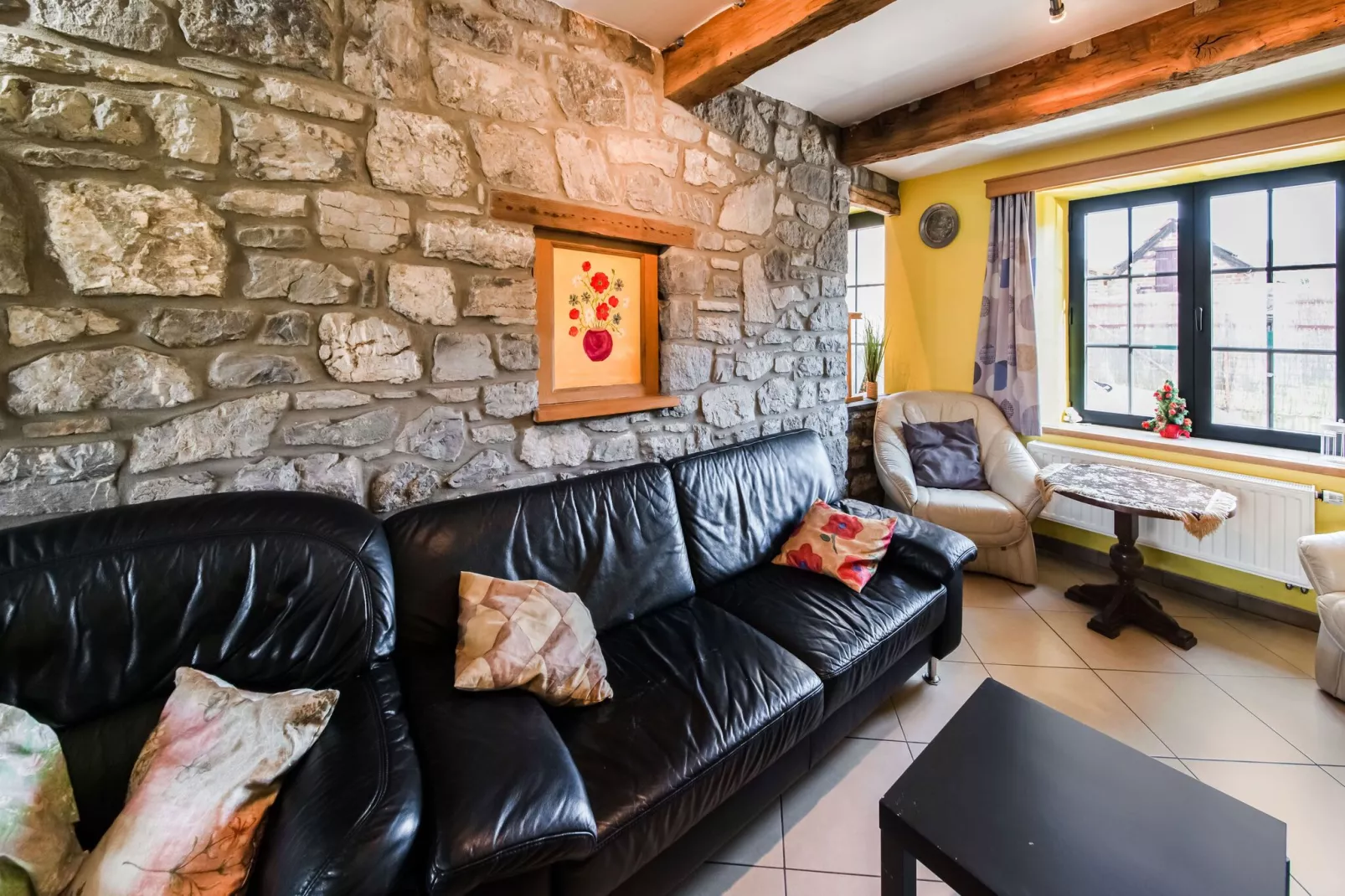 Gîte d Hamptay-Living room