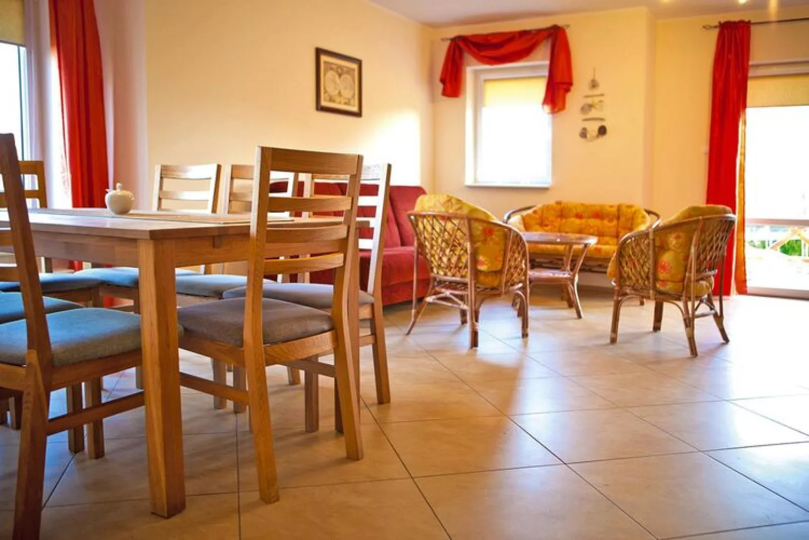 Semi-detached houses Rowy-Living room