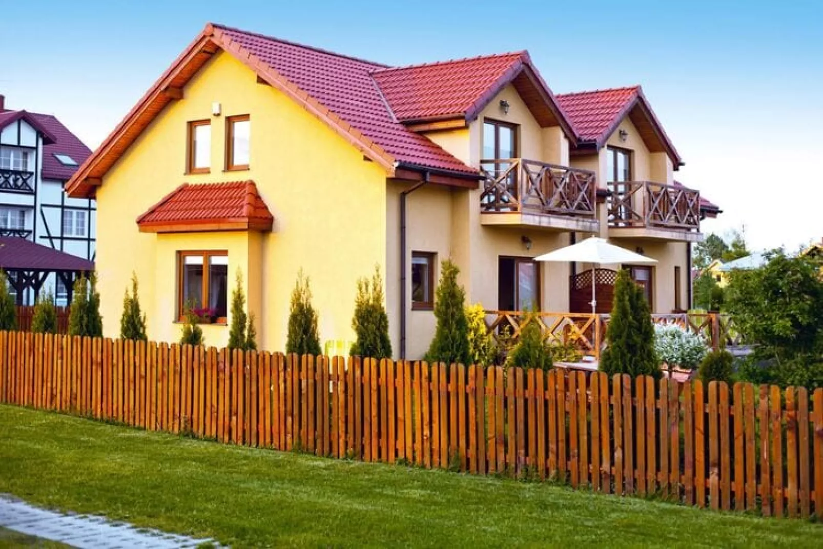 Semi-detached houses Rowy-Exterior summer