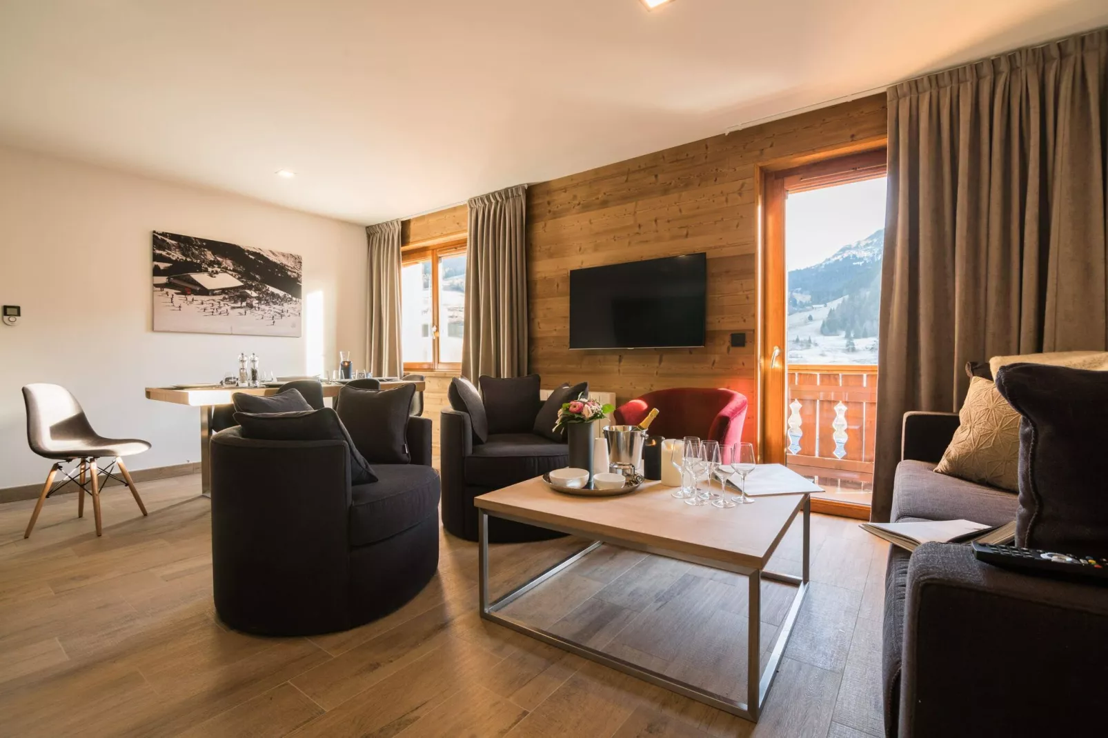 Les Portes de Megève 2-Living room