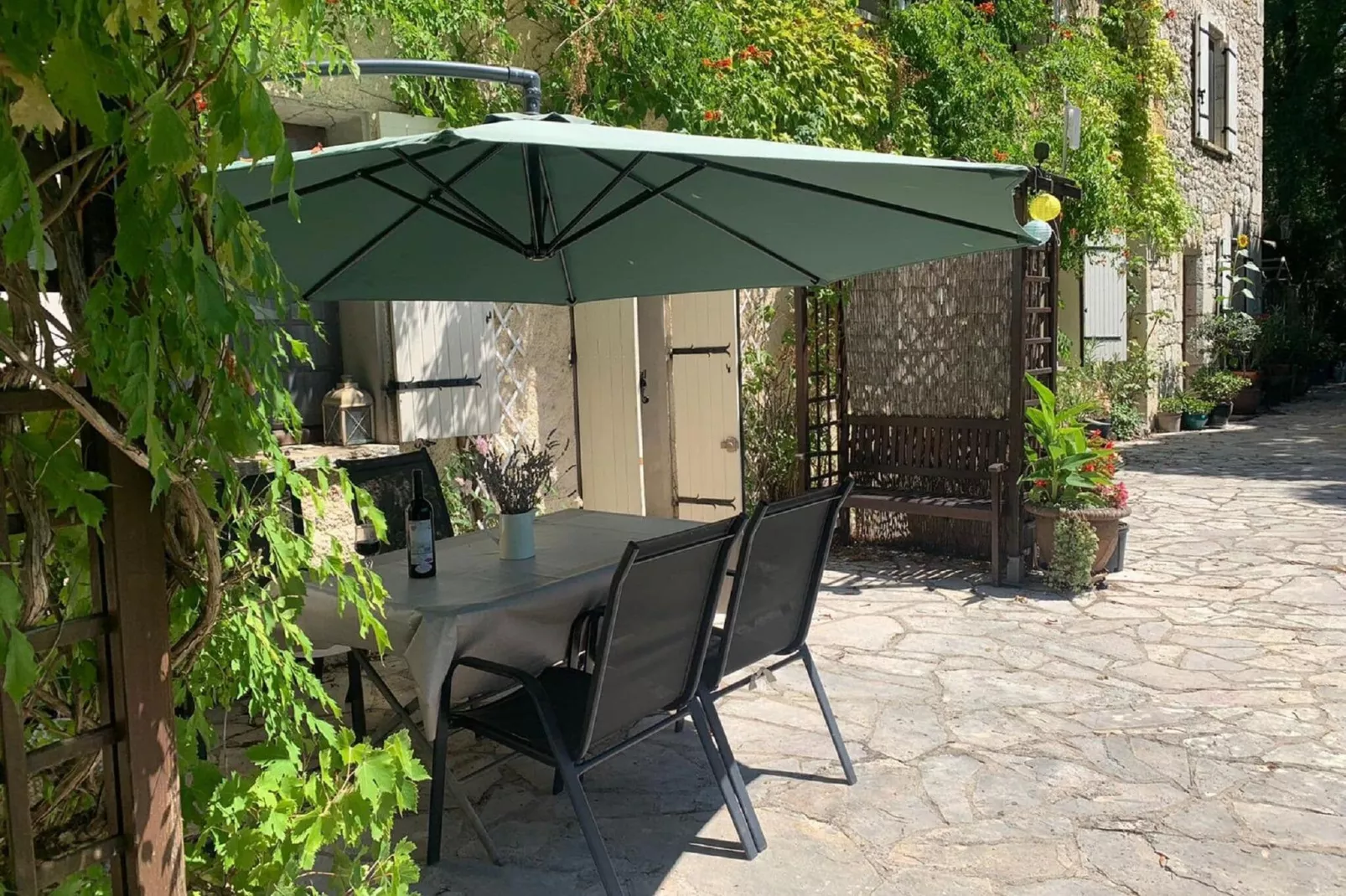 Les Volets Bleus and Les Tilleuls - 6 pers-Gardens summer