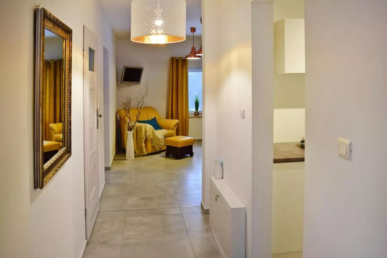 Holiday flat in Kamien-Wohnzimmer